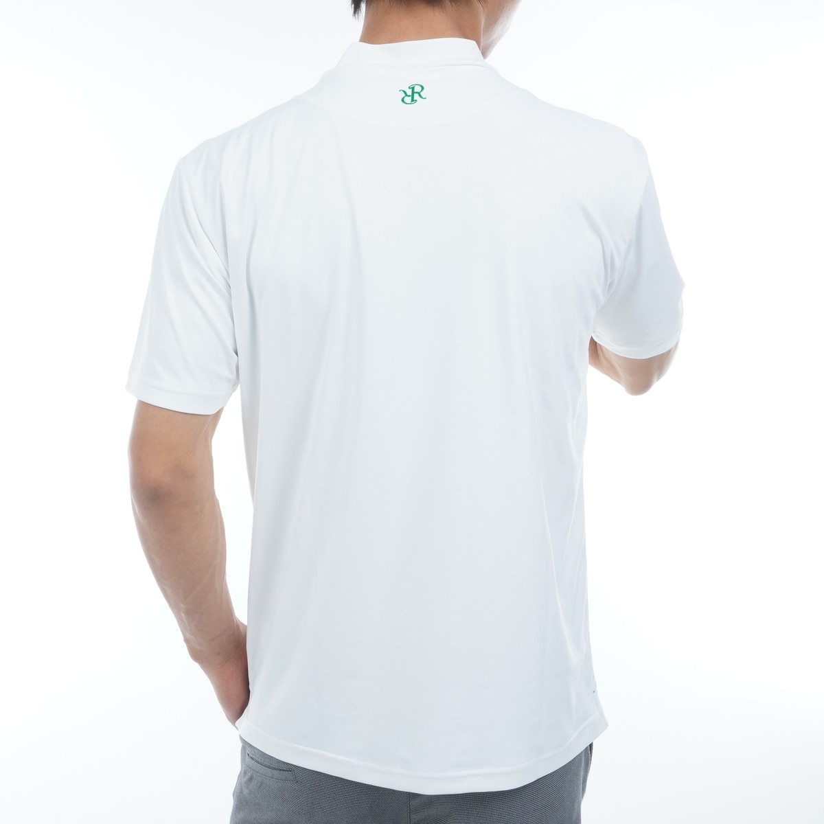 セール・アウトレット】GMエンボス ストレッチ モックネック半袖