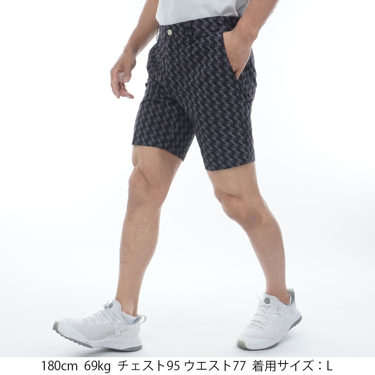 セール・アウトレット】ストレッチ GMプリントショートパンツ