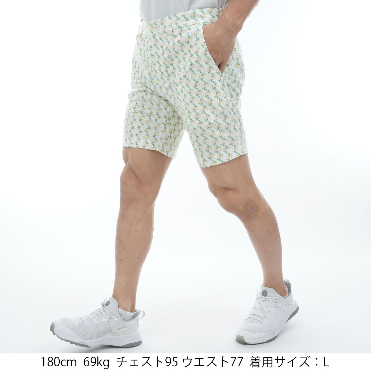 アウトレット】ストレッチ GMプリントショートパンツ(ハーフパンツ