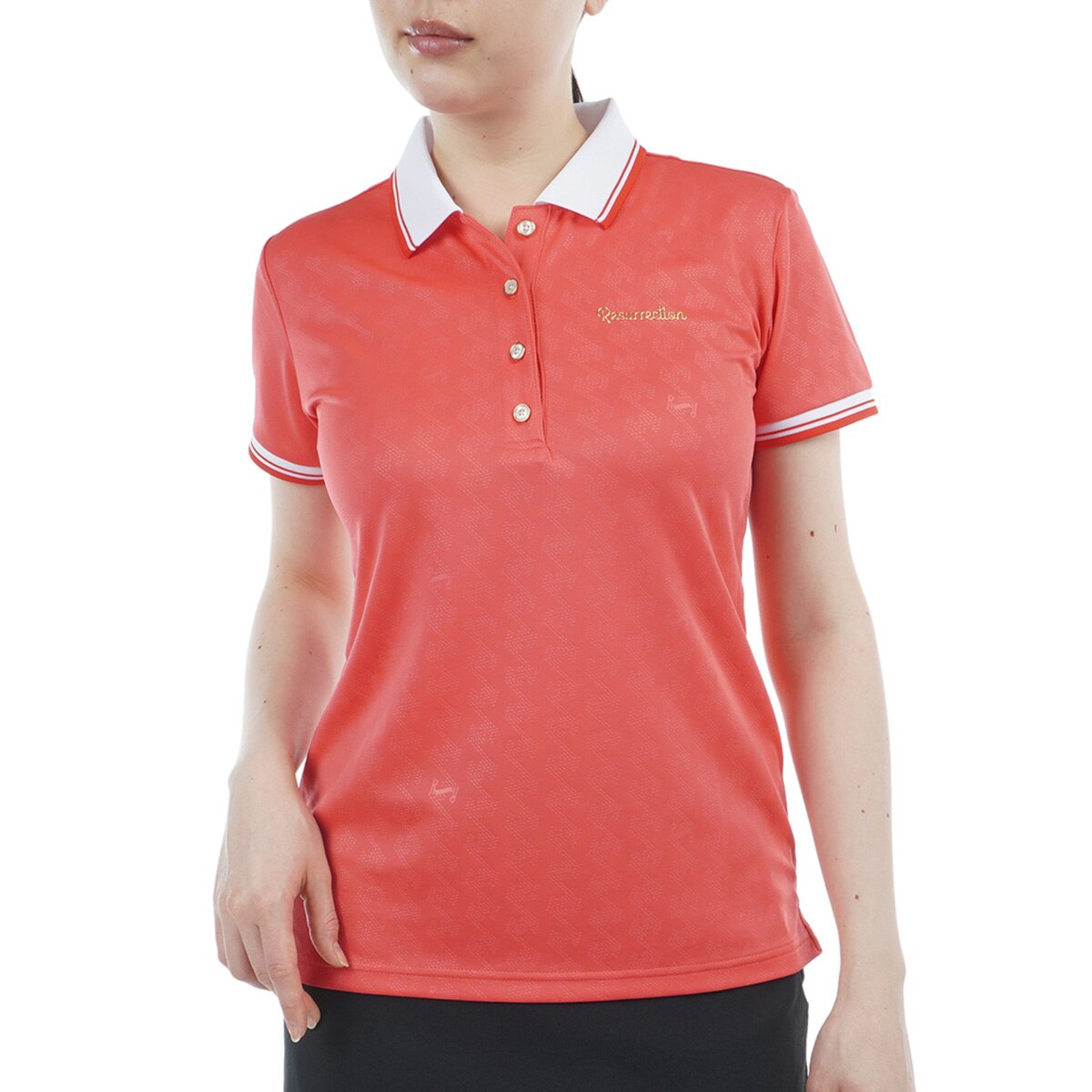 セール・アウトレット】ストレッチ GMエンボス クレリック半袖