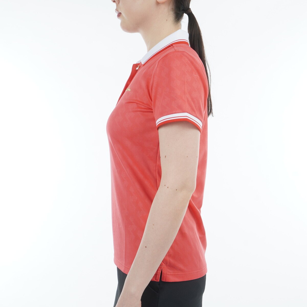 【Sサイズ】レザレクション ゴルフウェア GMエンボスジップ 半袖ポロシャツ Sサイズ】レザレクション ゴルフウェア GMエンボスジップ 半袖