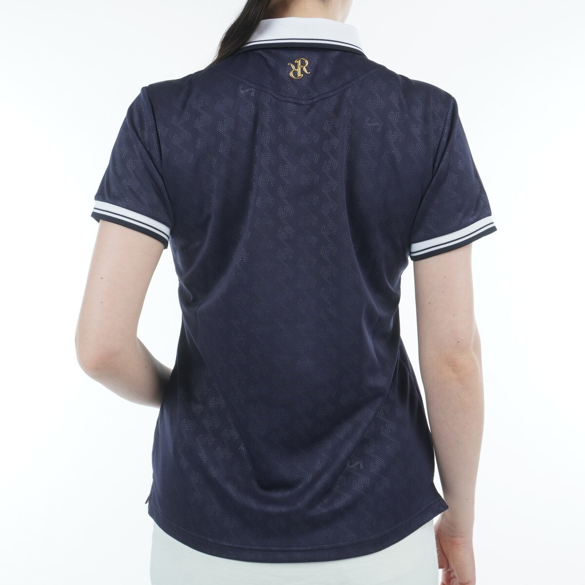 セール・アウトレット】ストレッチ GMエンボス クレリック半袖