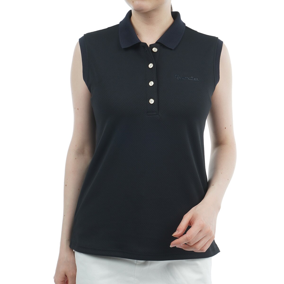 【新品】レザレクション　レディース　ポロシャツ　Mサイズ Resurrection セール レザレクション レディース エンボス