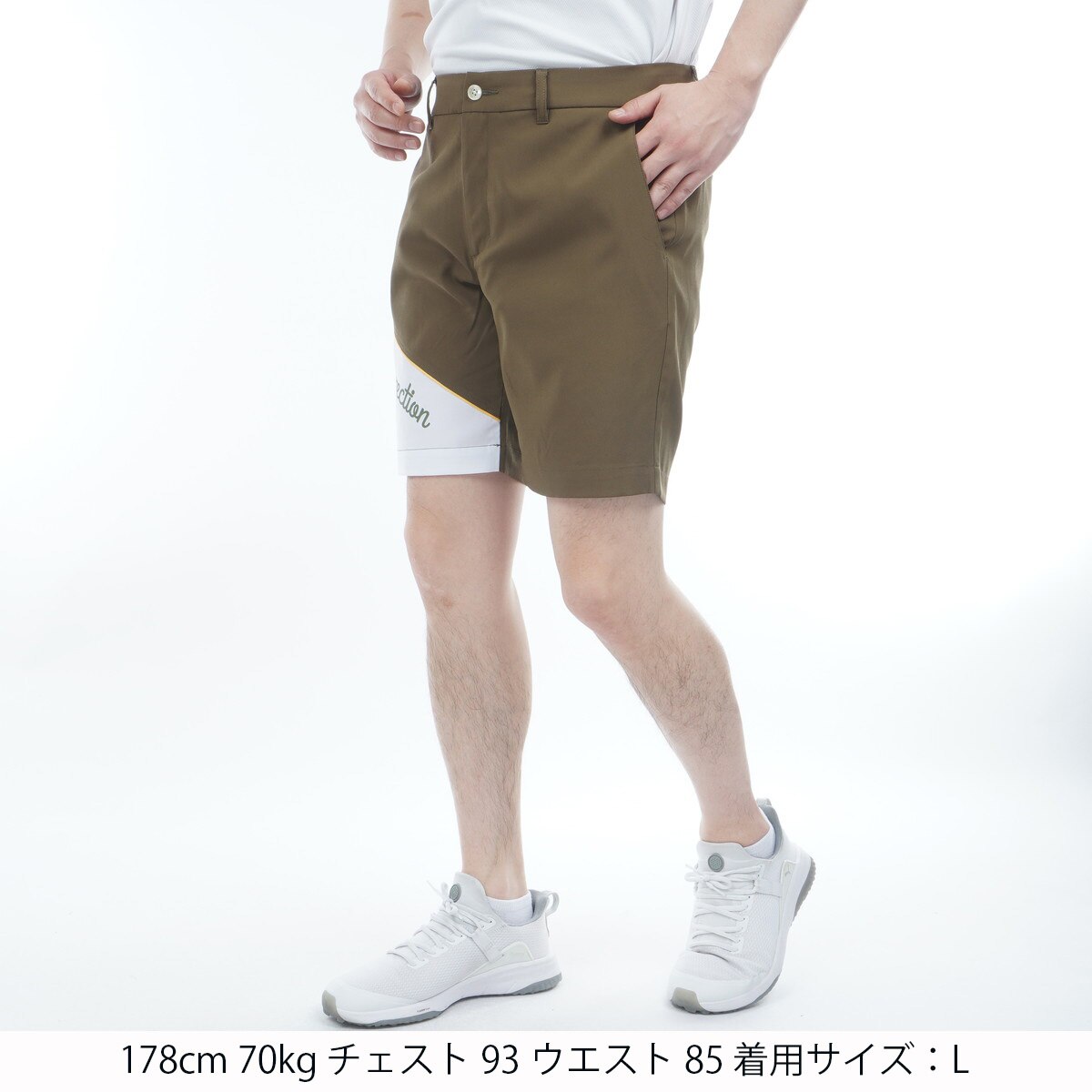 Resurrection レザレクション ハーフパンツ ゴルフ ベージュ L サイズ：L RESURRECTION レザレクション ハーフパンツ ベージュ