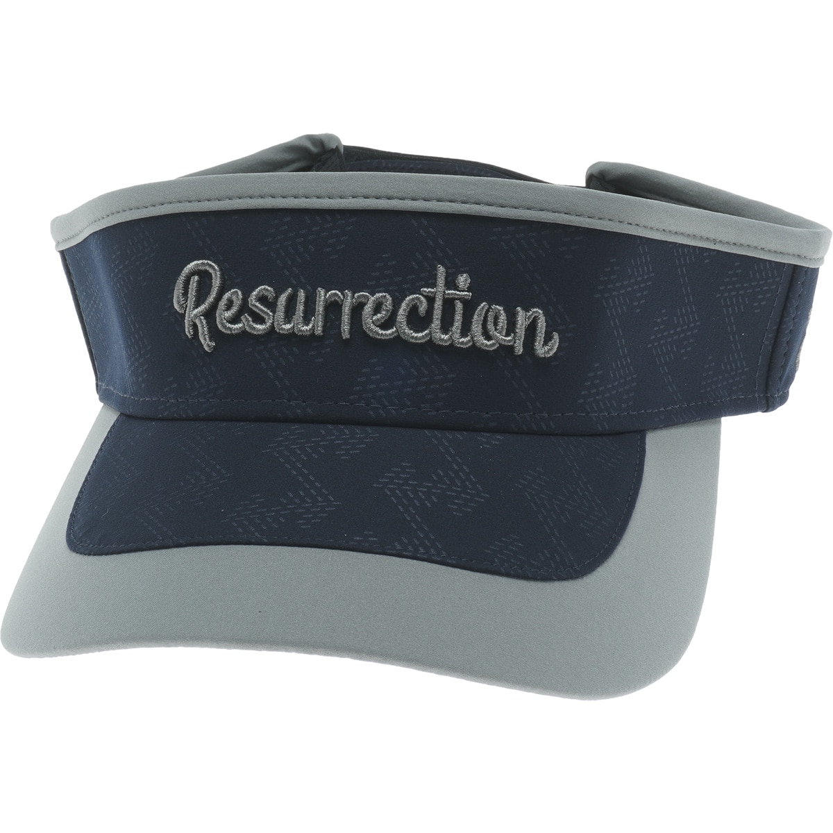 【新品】レザレクション　ゴルフ　サンバイザー　黒 トーンエンボスサンバイザー(【男性】バイザー)|Resurrection