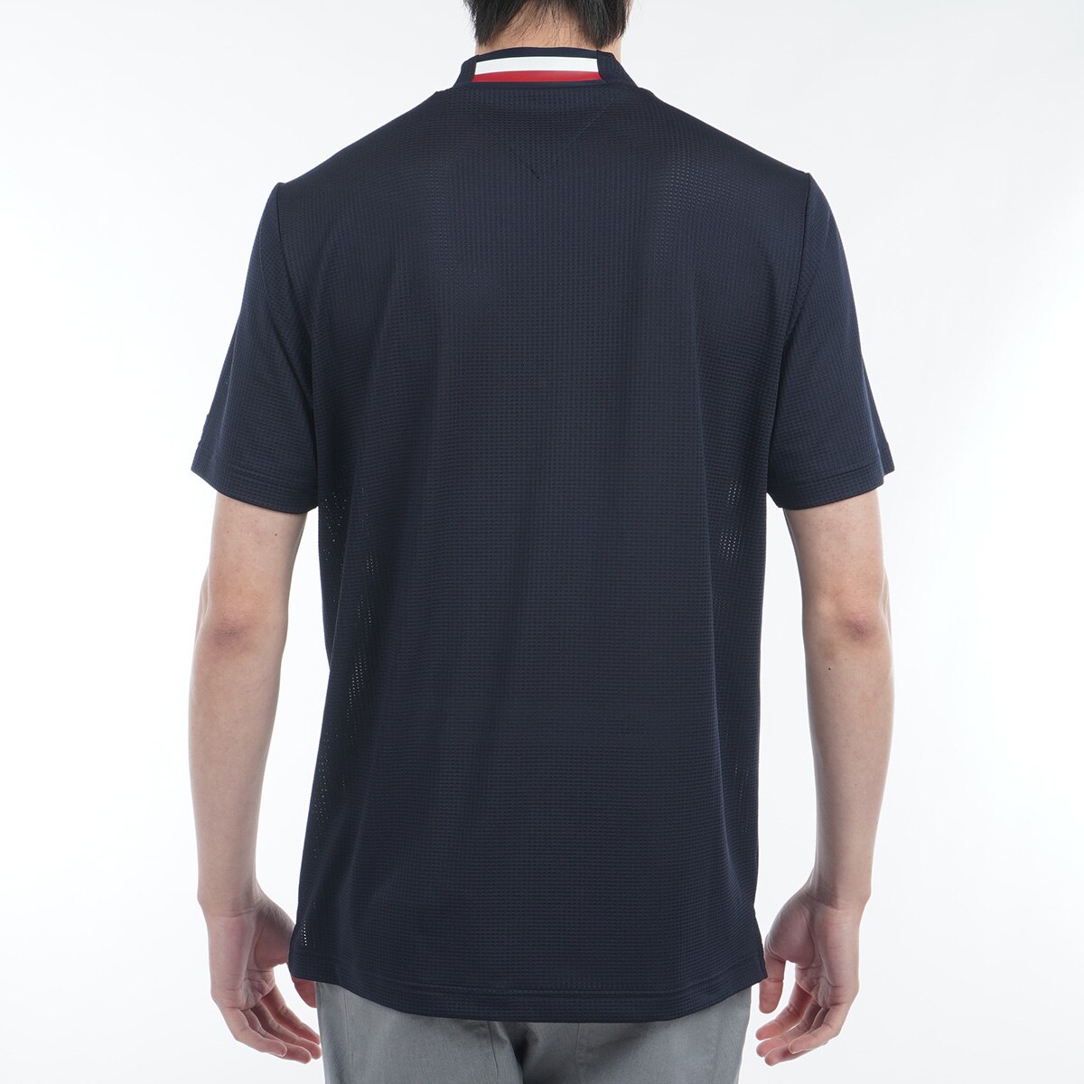 セール・アウトレット】HILFIGERトリコグラフィック モックネック半袖