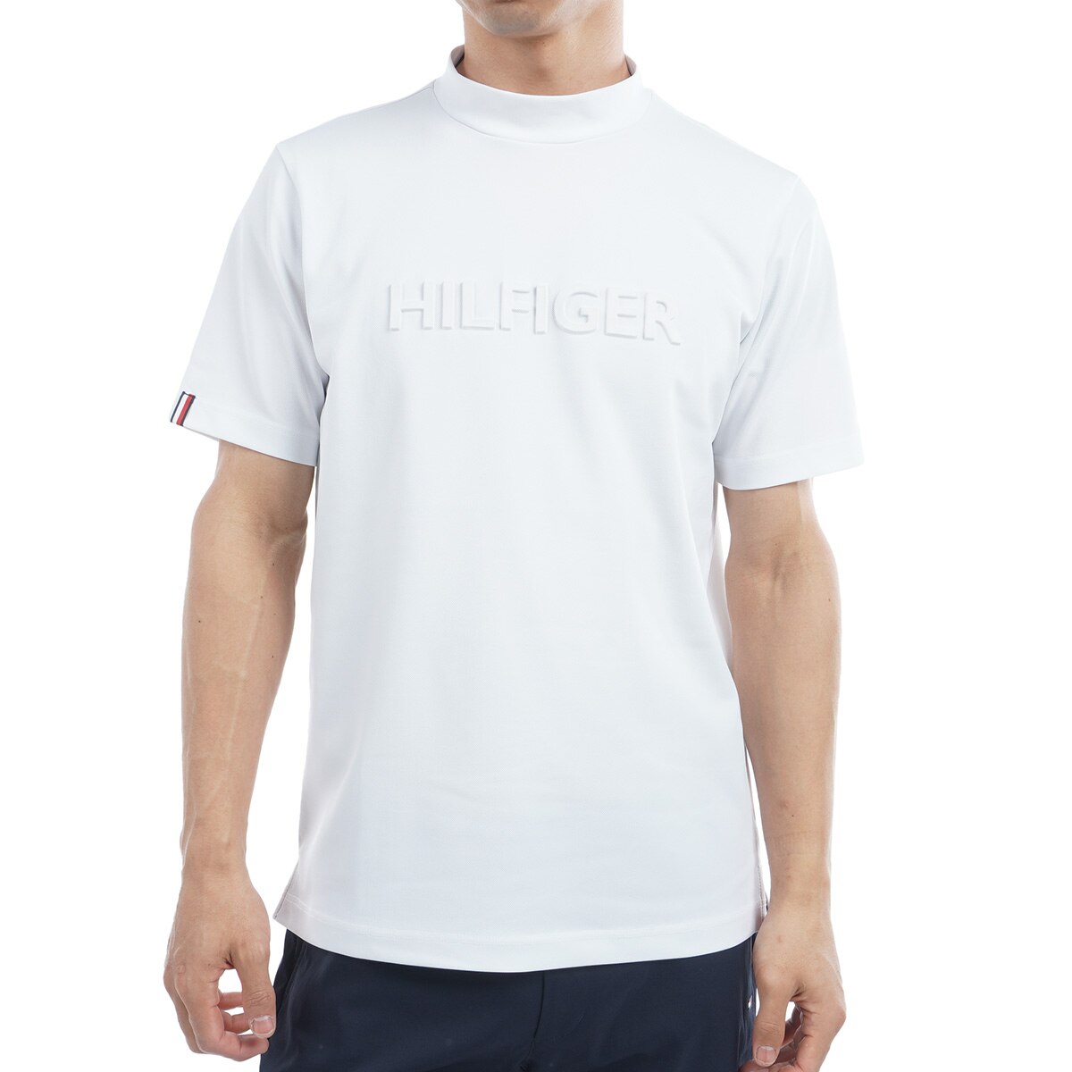 エンボスロゴ 半袖モックネックシャツ メンズ TOMMY HILFIGER GOLF エンボスロゴ 半袖モックネックシャツ