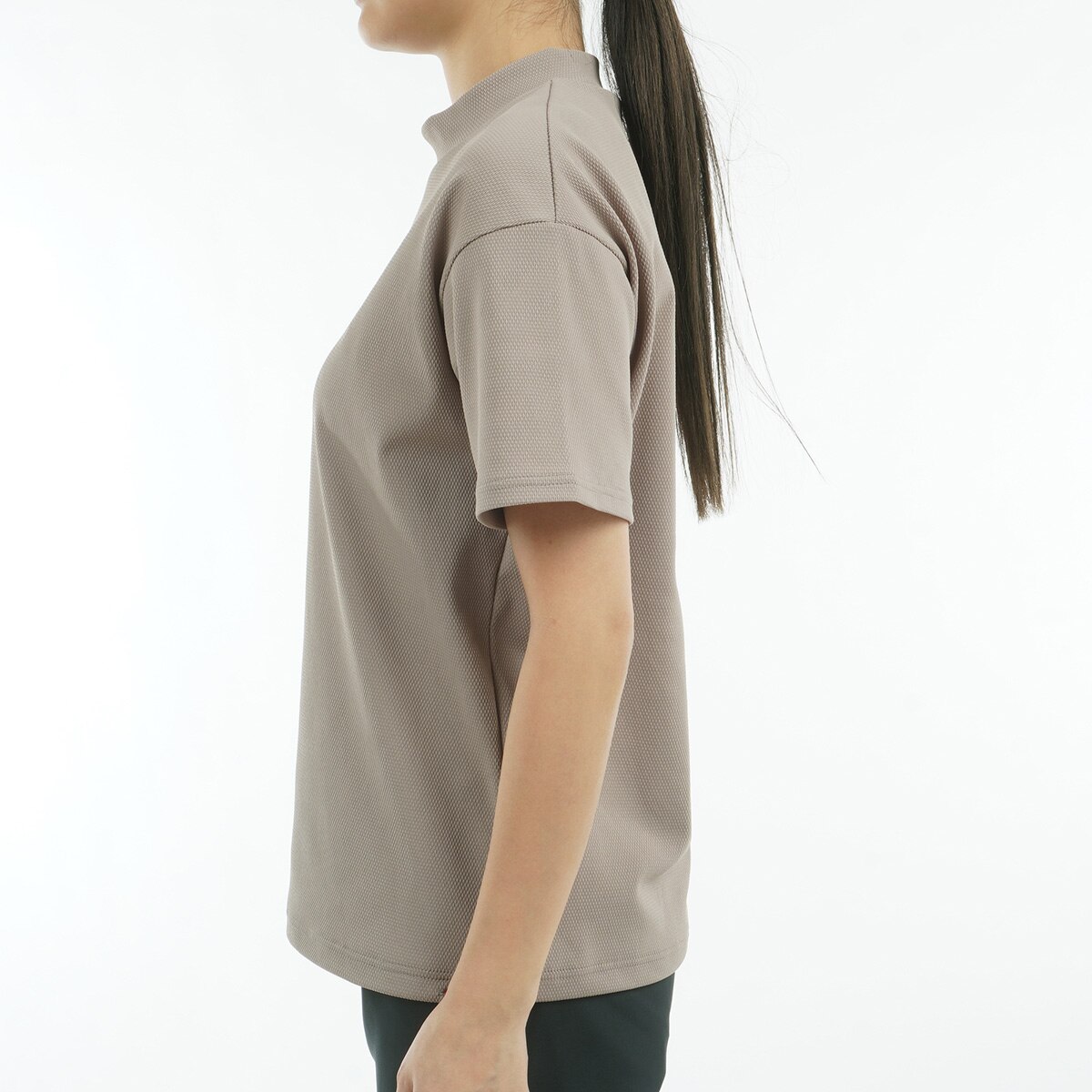 マルチフラッグ リラックスモックネック半袖シャツ レディス(半袖