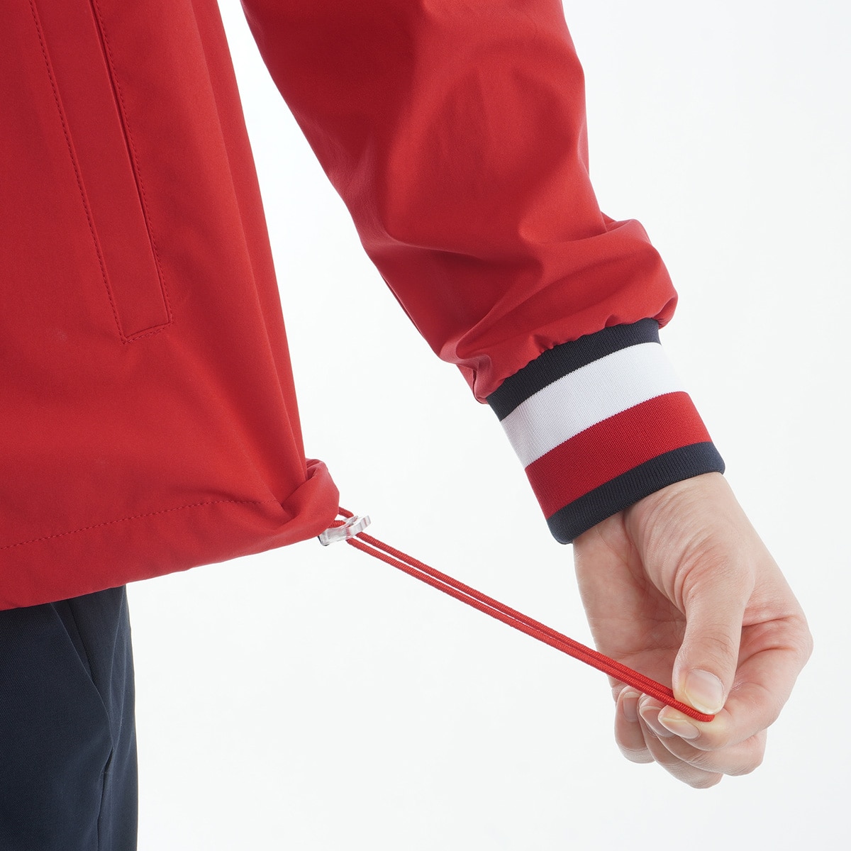 セール・アウトレット】ストレッチ クラシック ノーカラーブルゾン