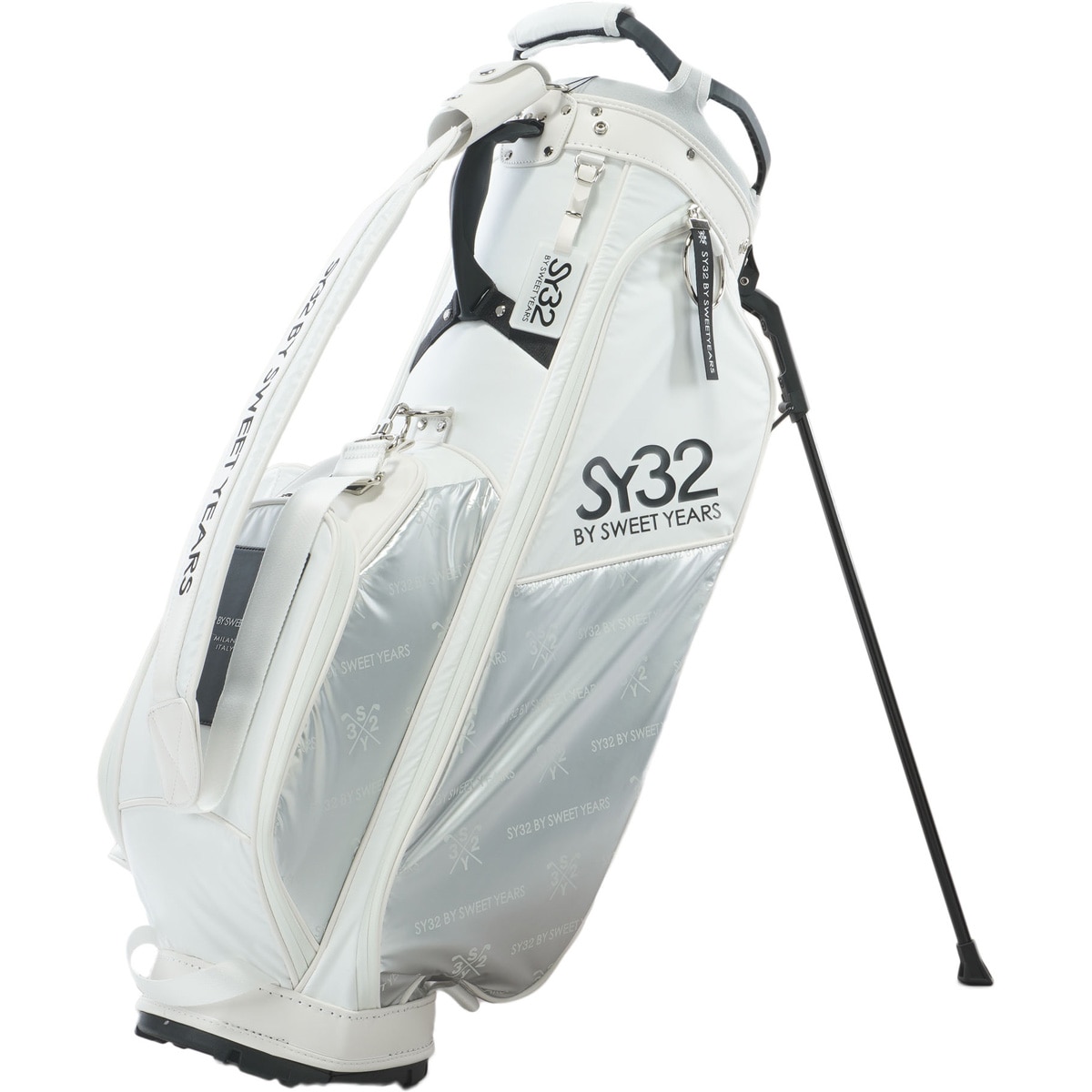 SY32 GOLF by SWEET YEARS キャディバッグ　ホワイト SY32 by SWEET YEARS SYG LOGO CANDDY BAG WHITE | SY32 by
