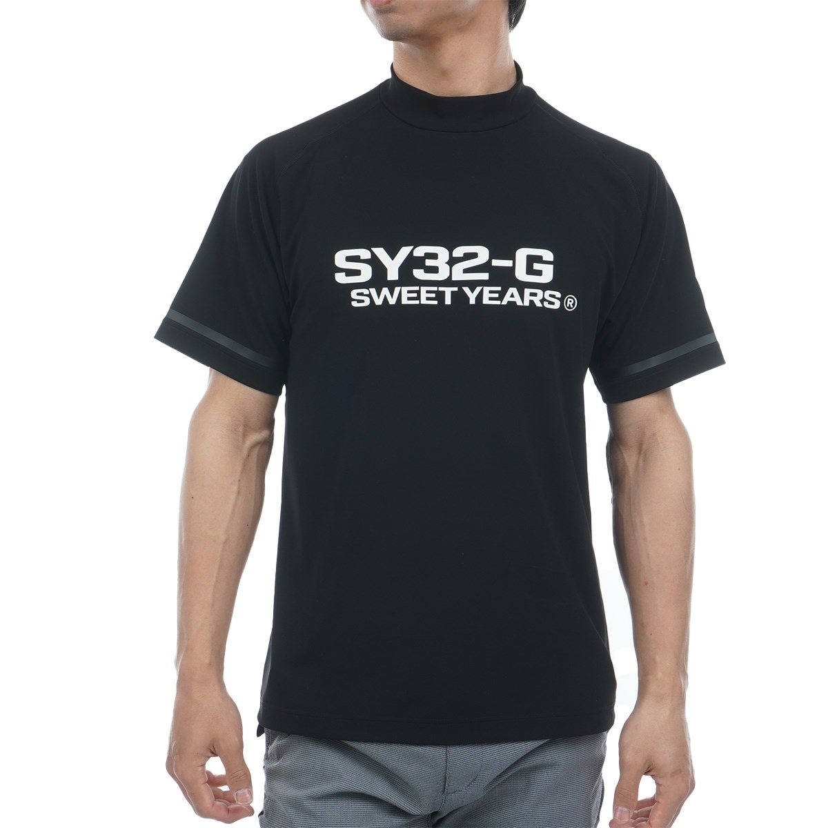 新品未使用　SY32 半袖　モックネック　サイズM SY32 by SWEET YEARS BY GOLF ゴルフウェア メンズ 半袖シャツ