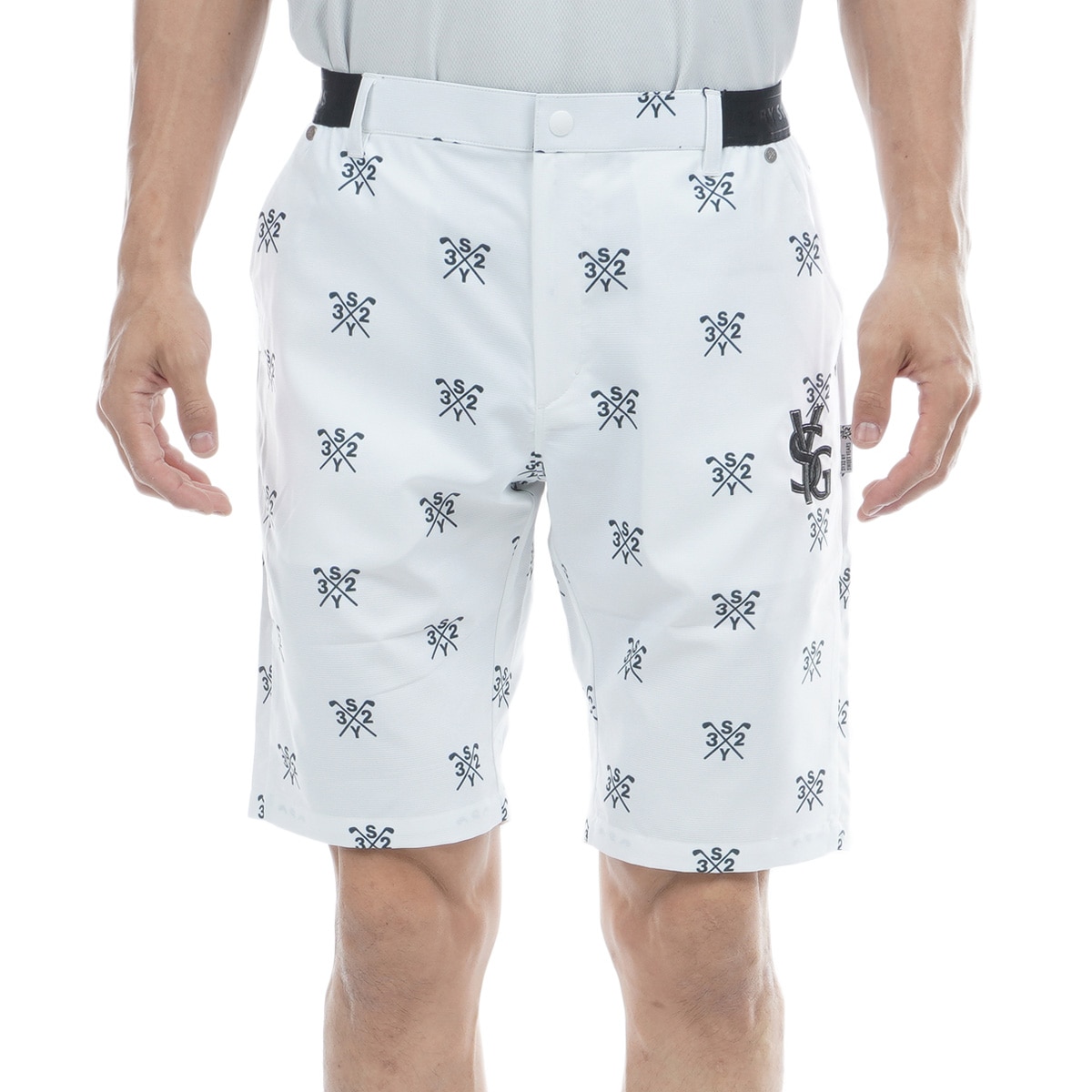 ストレッチ クロスロゴグラフィックショートパンツ(ハーフパンツ ストレッチ クロスロゴグラフィックショートパンツ(ハーフパンツ