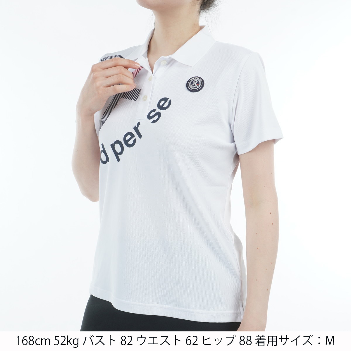 アンパスィ 半袖ポロシャツ レディース ゴルフウェア and per se GOLF スイングドライ ストレッチ UVカット 吸汗べたつき軽減 女性用 ゴルフポロ ゴルフシャツ トップス 半そでシャツ おしゃれ レディースウエア 婦人 服 ブランド アパレル/AFS9705V1 ストレッチ スイングドライ 半袖ポロシャツ レディス(半袖シャツ