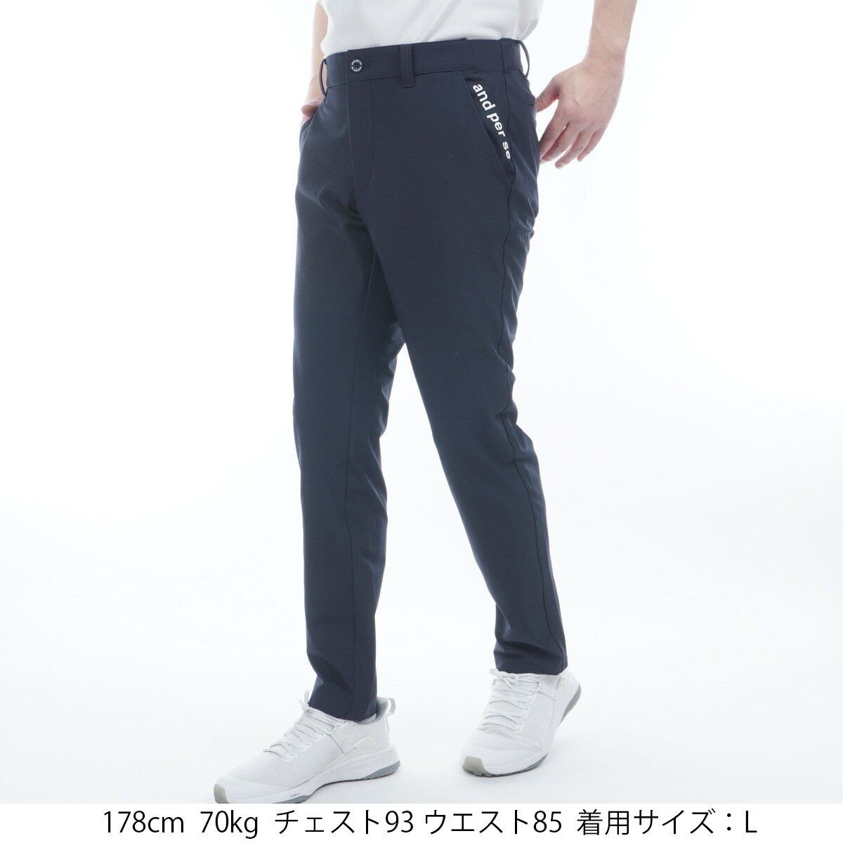 and per seネイビー スリムフィットパンツ and per se ゴルフ メンズパンツ（色：ネイビー系）｜メンズ