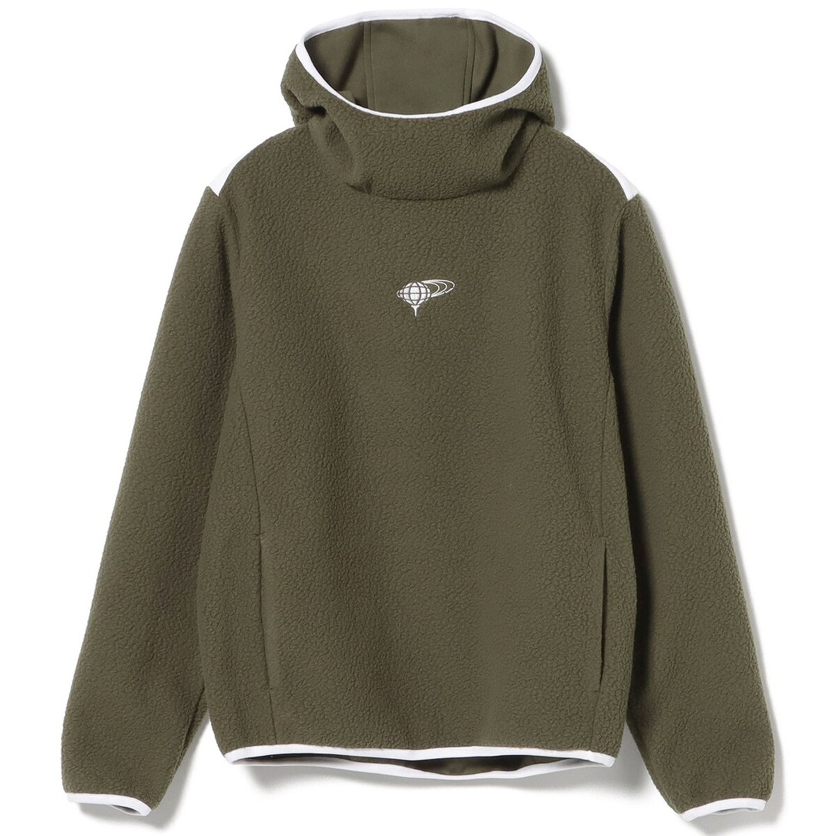ビームスゴルフ　フリース　ボア　ファンネルネック BEAMS GOLF パーカー ORANGE LABEL / ストレッチボアフリース