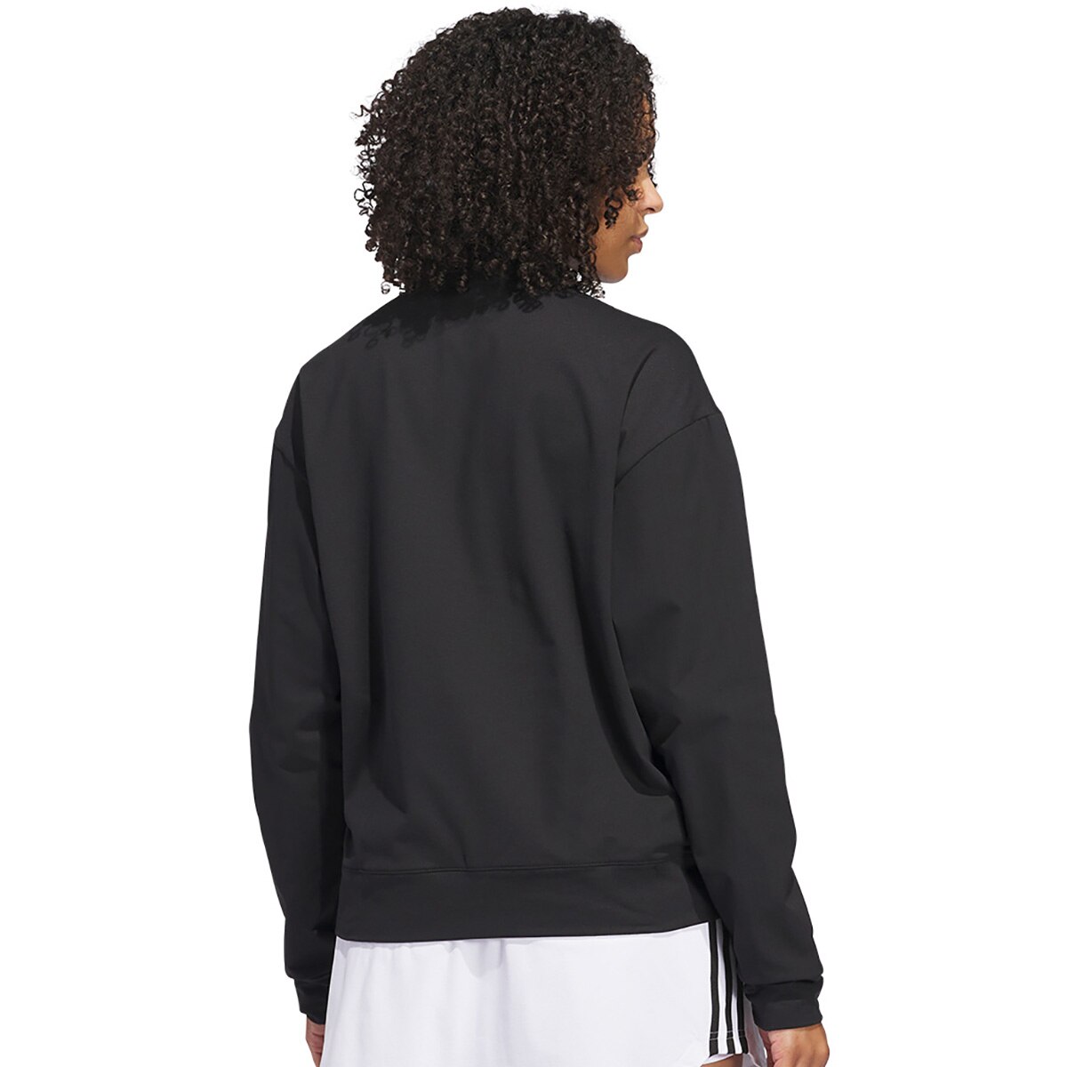 ストレッチ アディゼロ ファブリックミックス ハーフジップ 長袖