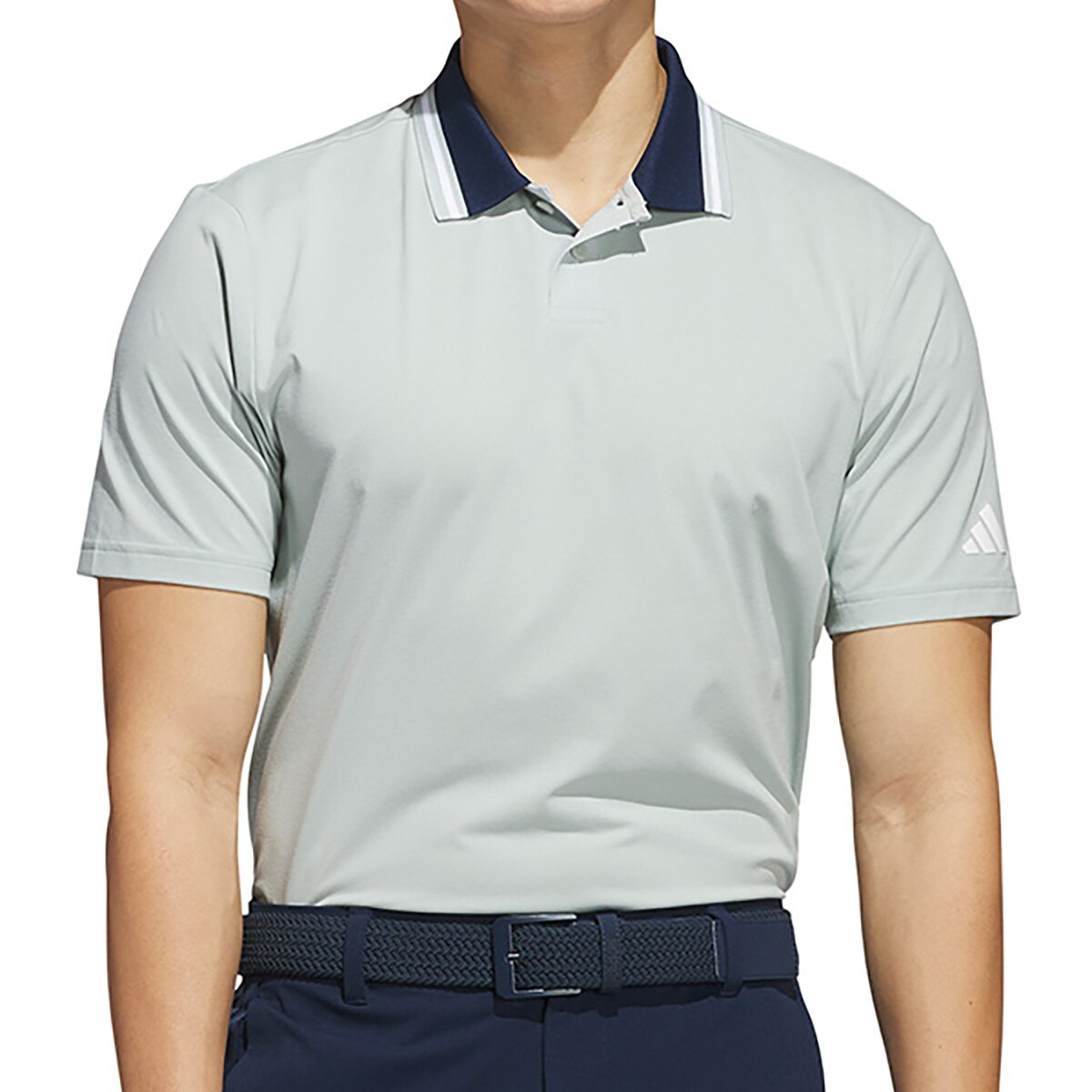 adidas golf アディダスゴルフ ニット素材 半袖ポロシャツ スキッパー ビヨンド ザ コース ストレッチ ツイストニット ツーボタン 半袖