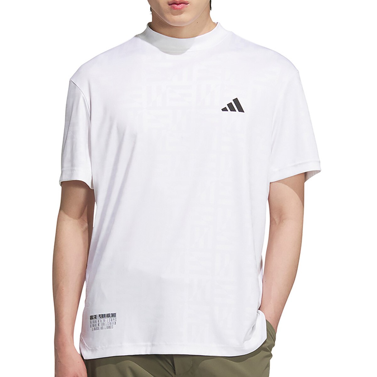 【ゴルフ】 BOSモチーフ モックネック 半袖 シャツ adidas tシャツ BOSモチーフ モックネック 半袖シャツ「adidas