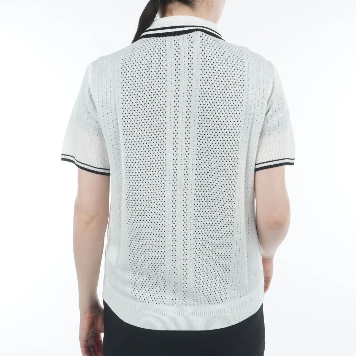 ビヨンド ザ コース ルーズ スキッパー ニットボックスシルエット 半袖