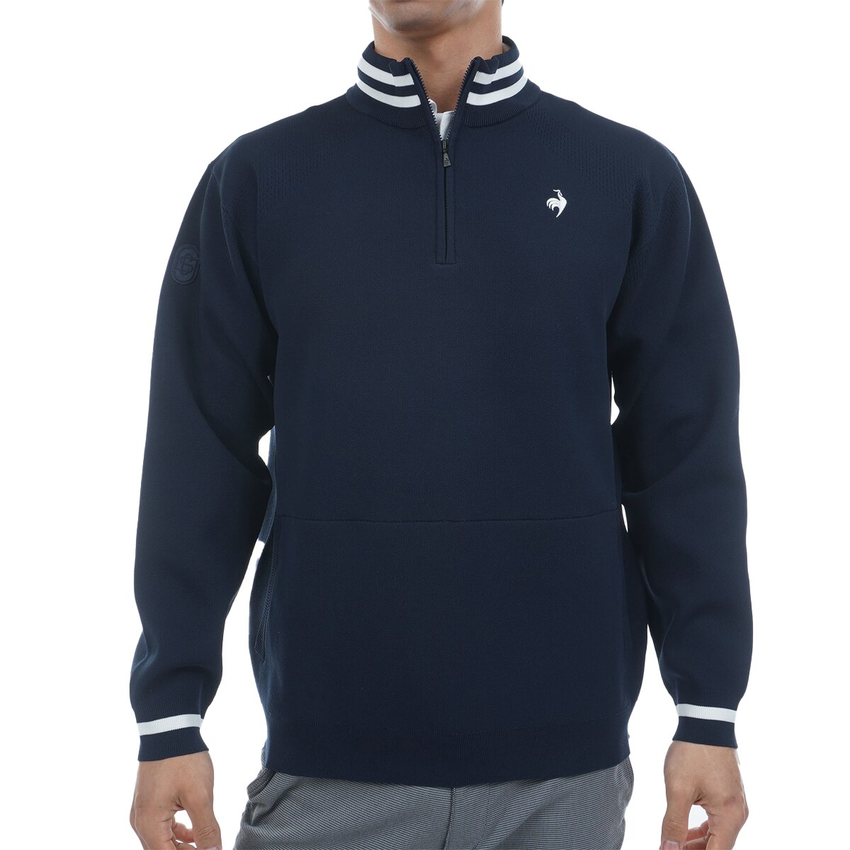 TaylorMade ハーフジップセーター ブラック/オシャレ ハーフジップ