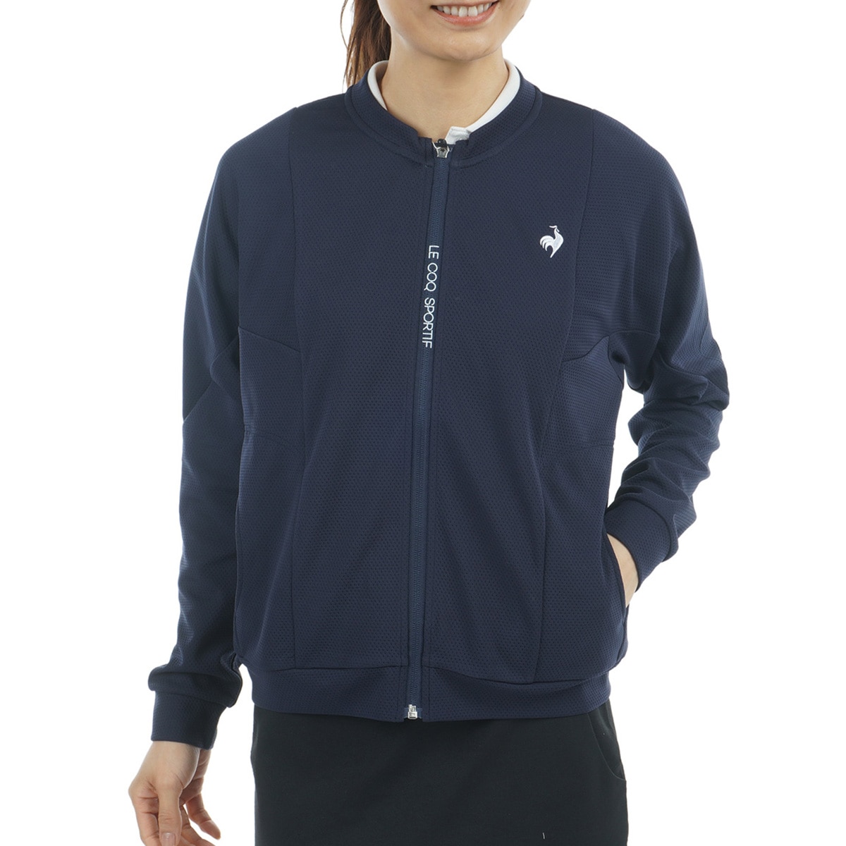 ストレッチ フルジップスウェット レディス(中間着(セーター