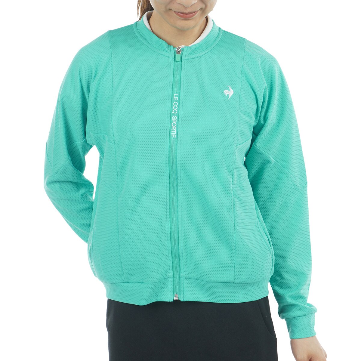 ストレッチ フルジップスウェット レディス(中間着(セーター