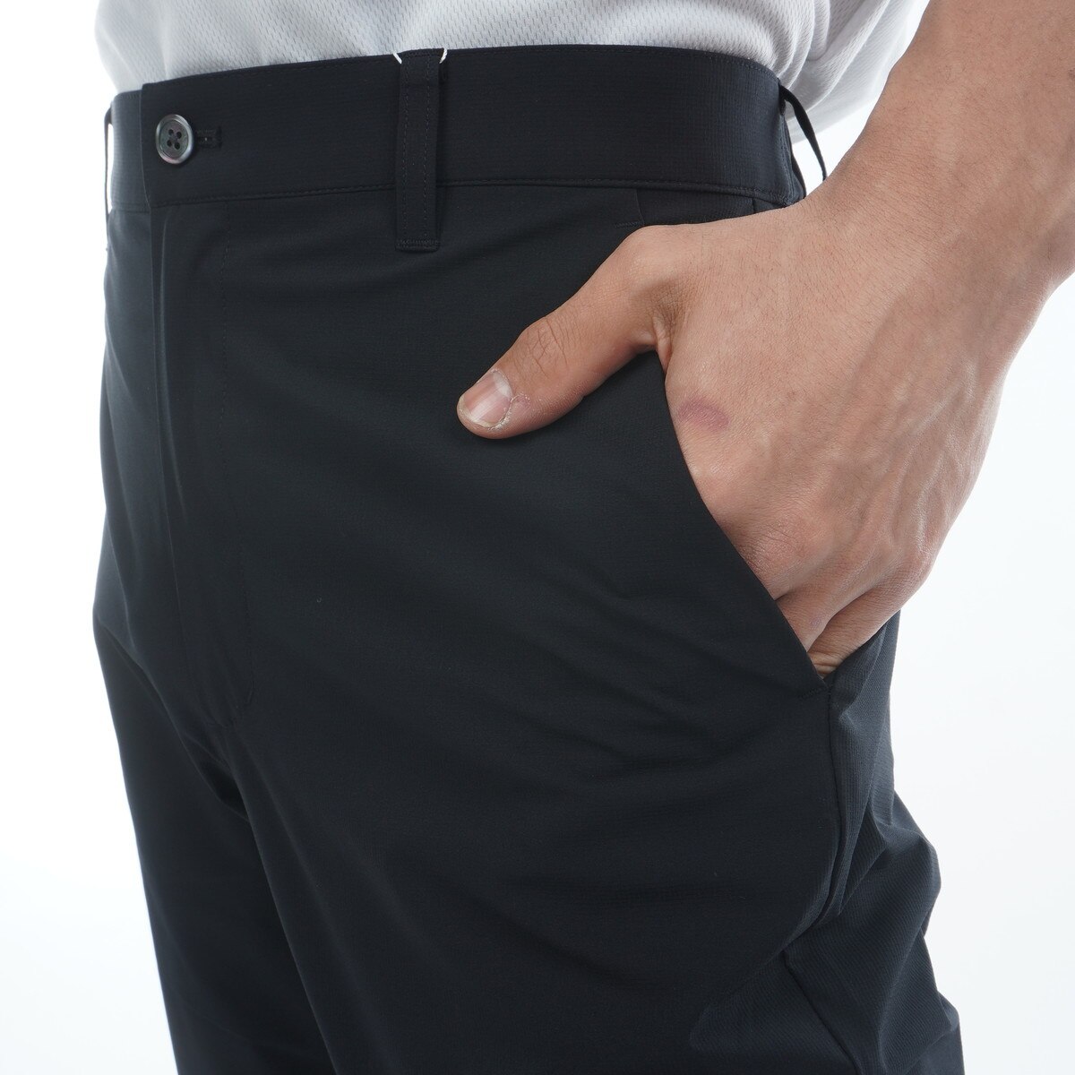 SEASON ストレッチ ワンポイント刺繍 フルレングスパンツ(ロングパンツ