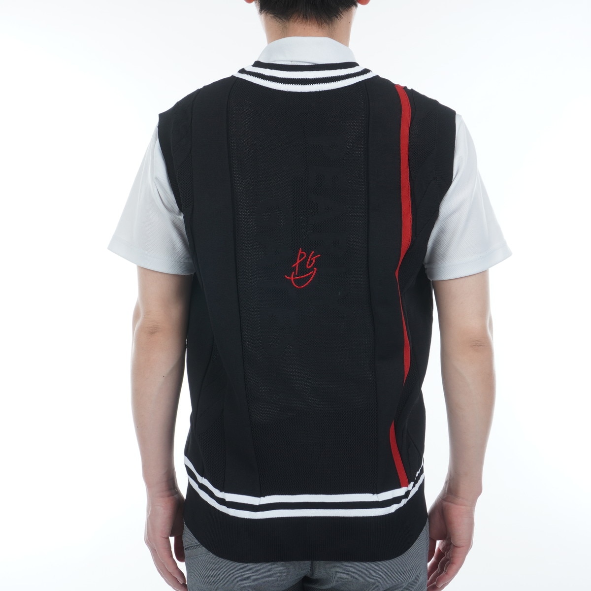 美品 PEARLY GATES ケーブル編み ノースリーブベスト サイズ5