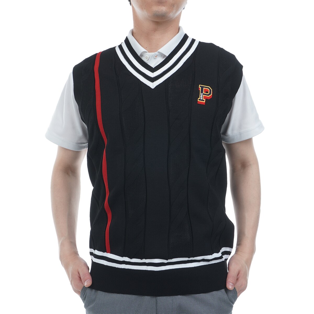 PEARLY GATES グレー ノースリーブベスト サイズ5 PEARLY GATES グレー ノースリーブベスト サイズ5 PEARLY GATES