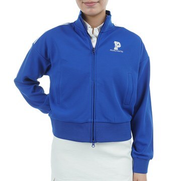 0(S) スポーツ 【超美品】パーリーゲイツ ジップパーカー ブルー ロゴ  