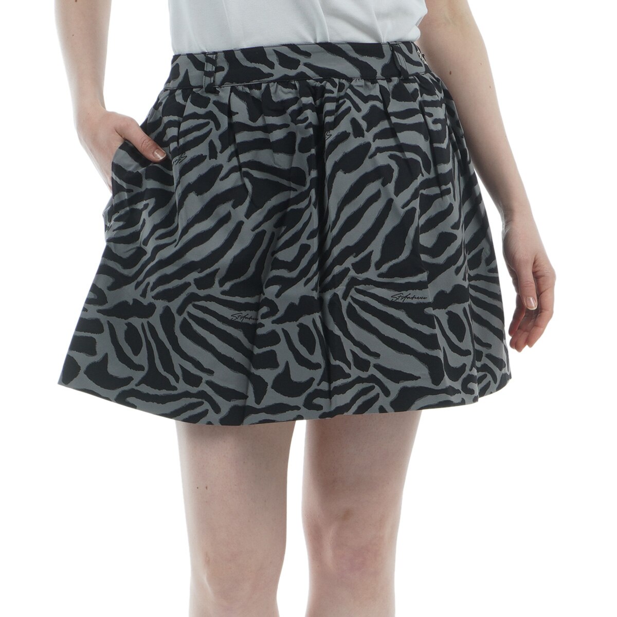 SAモノグラム柄サッカーストレッチスカート (WOMENS) | St