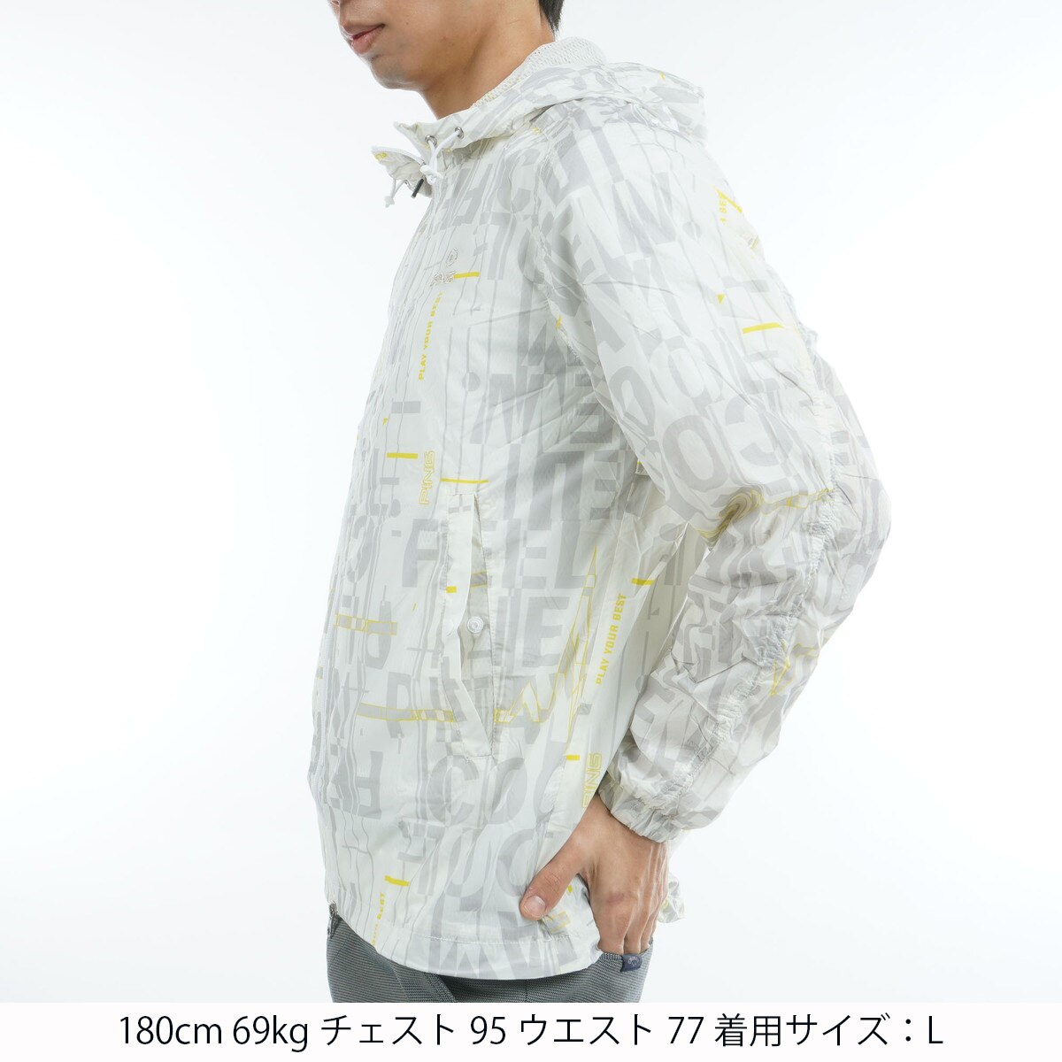 新品ピン ゴルフ 総柄プリント バリアンテック ブルゾン 定価26400円 3L 新品ピン ゴルフ 総柄プリント バリアンテック ブルゾン 定価