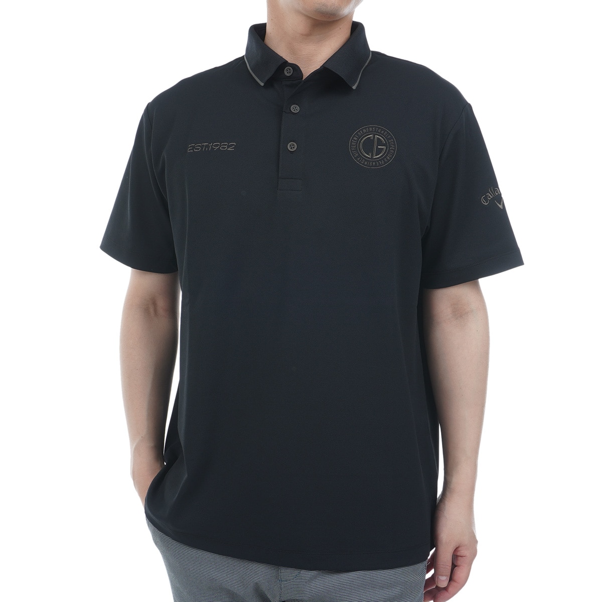 CALLAWAY RED LABEL ゴルフシャツ ポロシャツ ブラック L CALLAWAY RED LABEL(キャロウェイ レッドレーベル) ポロシャツ