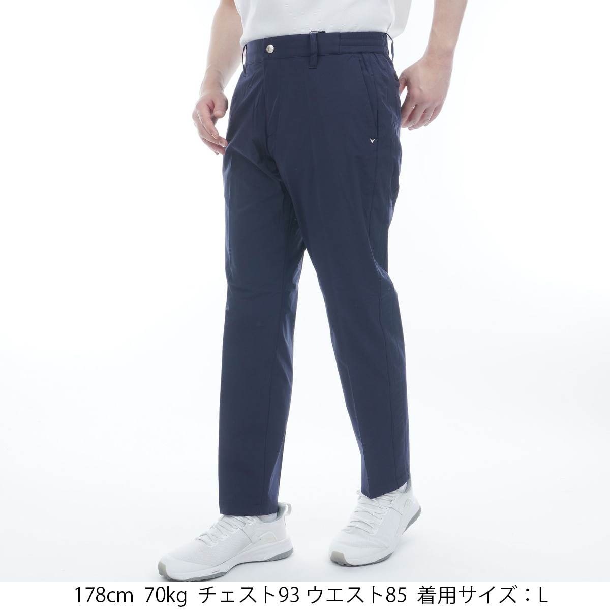 Callaway XL パンツ グレー ストライプ Callaway キャロウェイ ゴルフウェア ロングパンツ メンズ