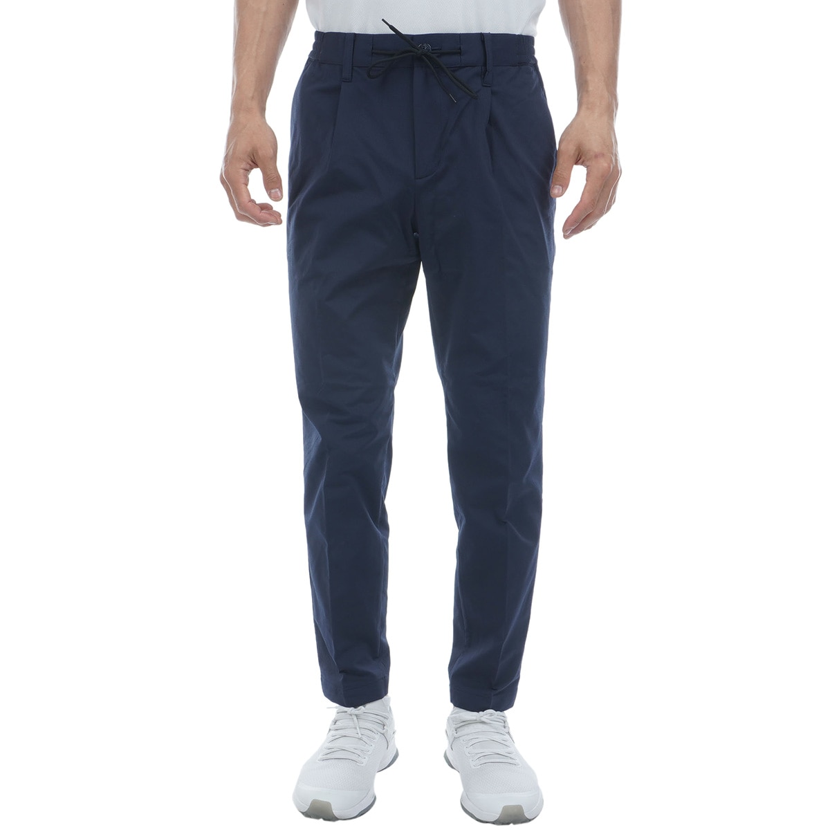 ストレッチ インレイリラックス ワンタックパンツ(ロングパンツ