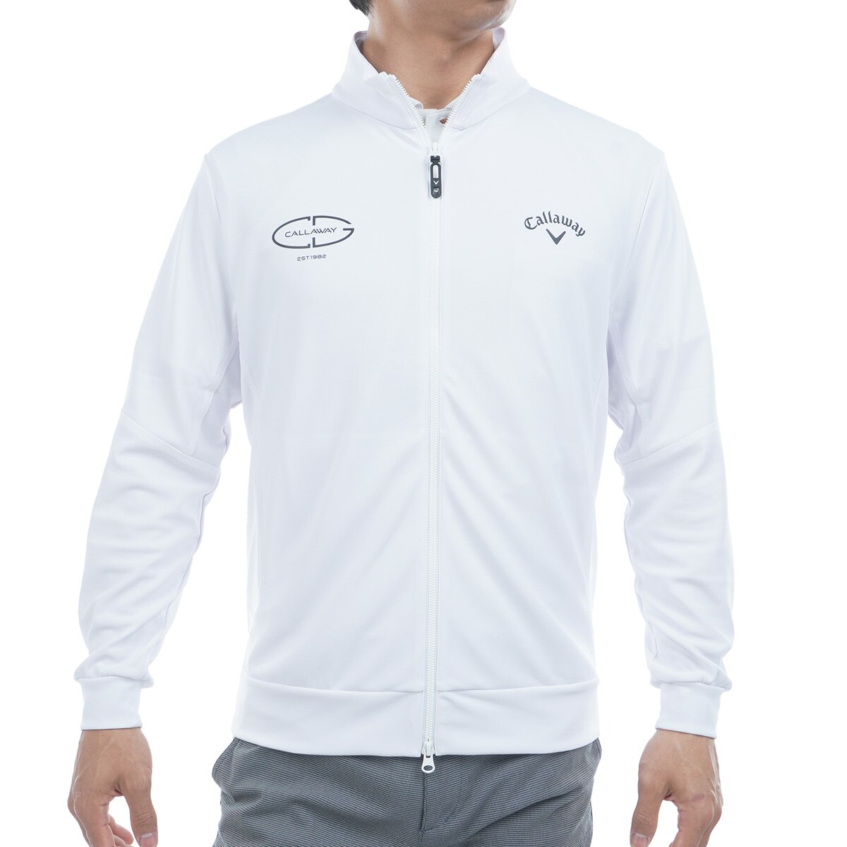 Callaway ジップパーカー　ホワイト　M キャロウェイ（CALLAWAY）（レディース）ゴルフウェア 長袖 キルト