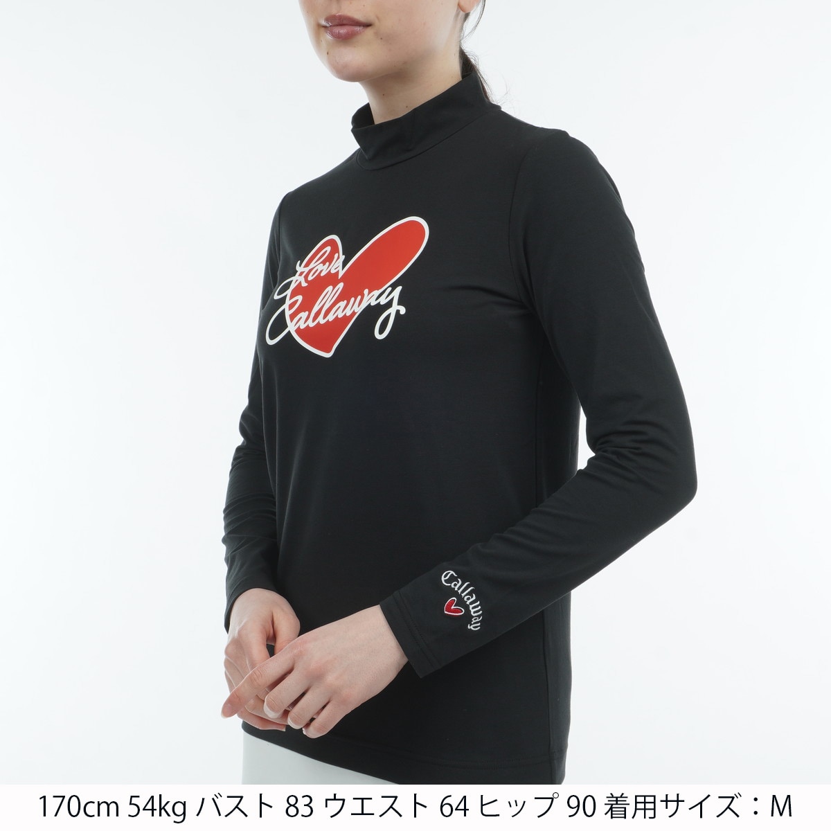 セール・アウトレット】LOVEキャロウェイ 長袖モックネックシャツ