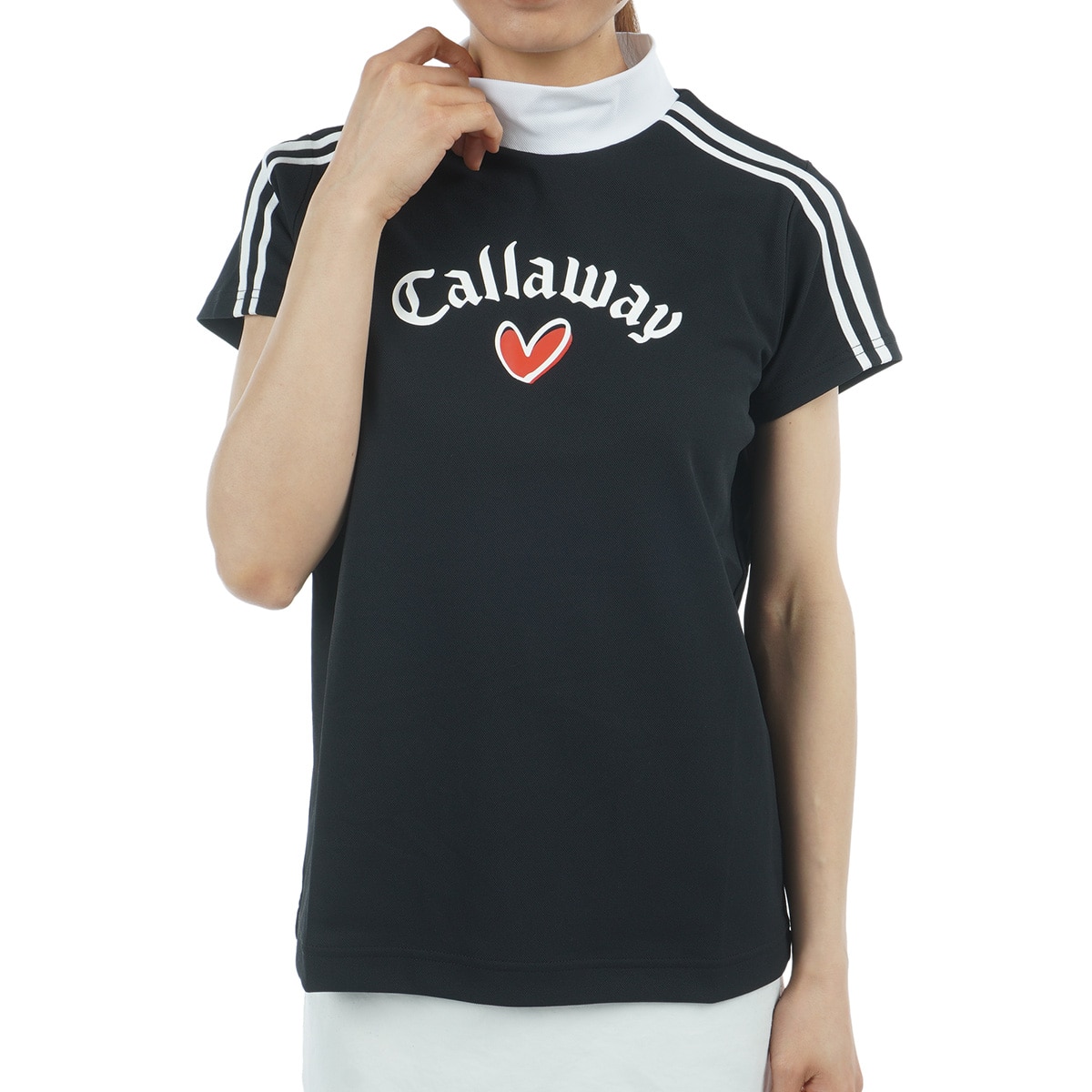 LOVEキャロウェイ 半袖モックネックシャツ レディス(半袖シャツ