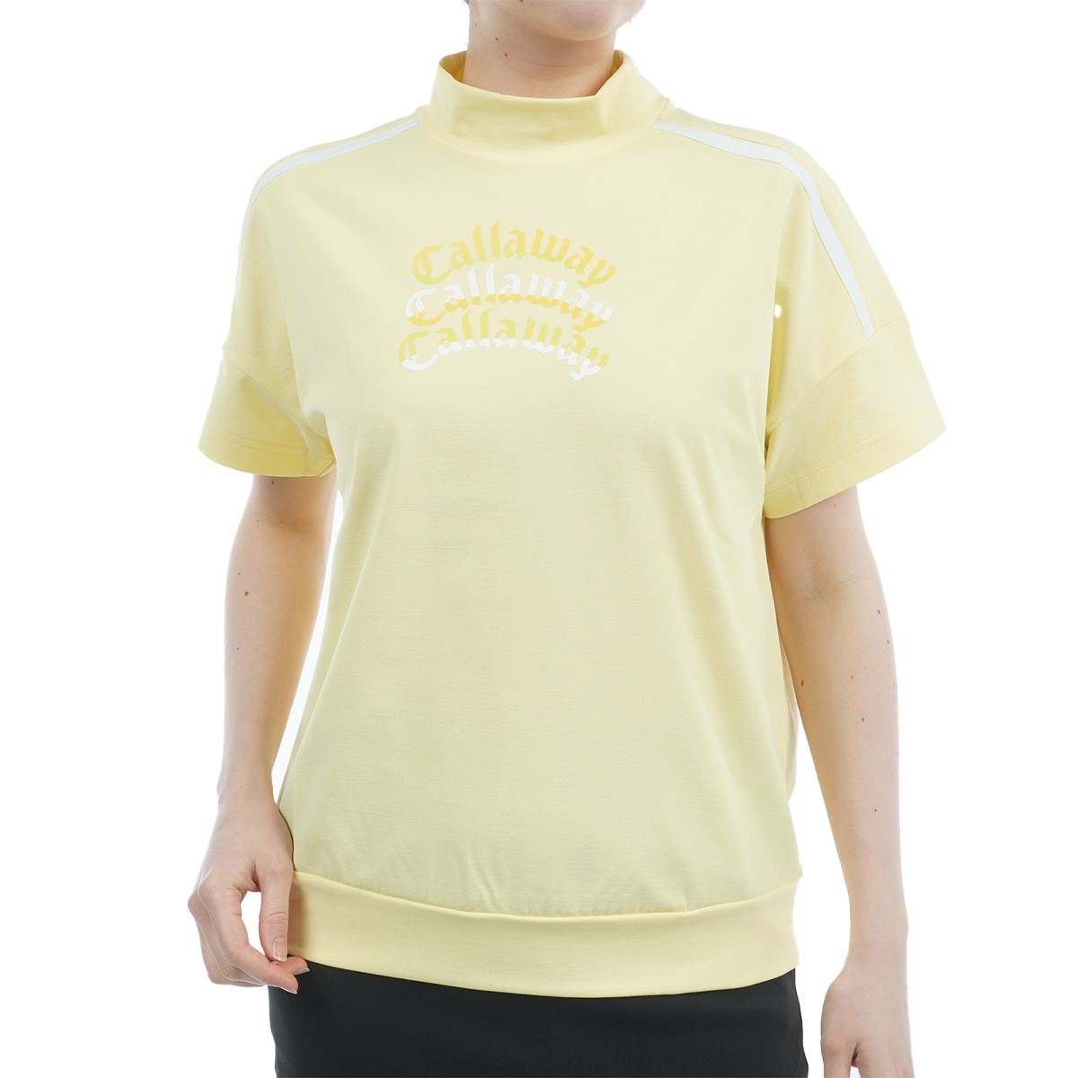 キャロウェイゴルフ 裏クール半袖モックネックシャツ
