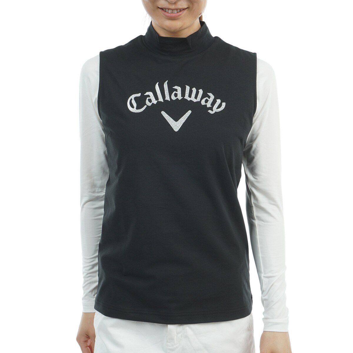 新品Callaway(キャロウェイ) ノースリーブシャツモックネック2着セット ノースリーブモックネックシャツセット レディス(半袖シャツ