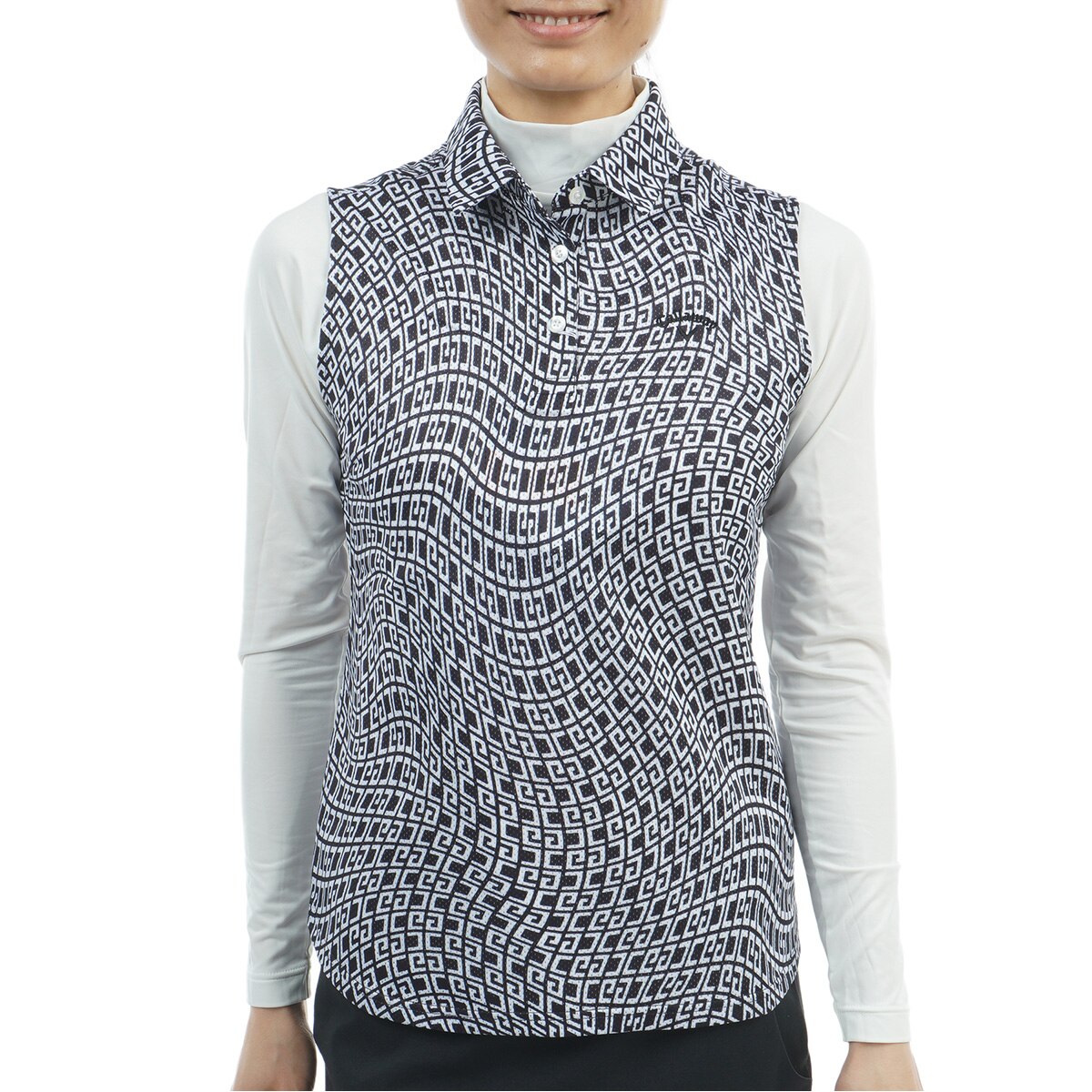 セール・アウトレット】かざあなメッシュ ノースリーブポロシャツ