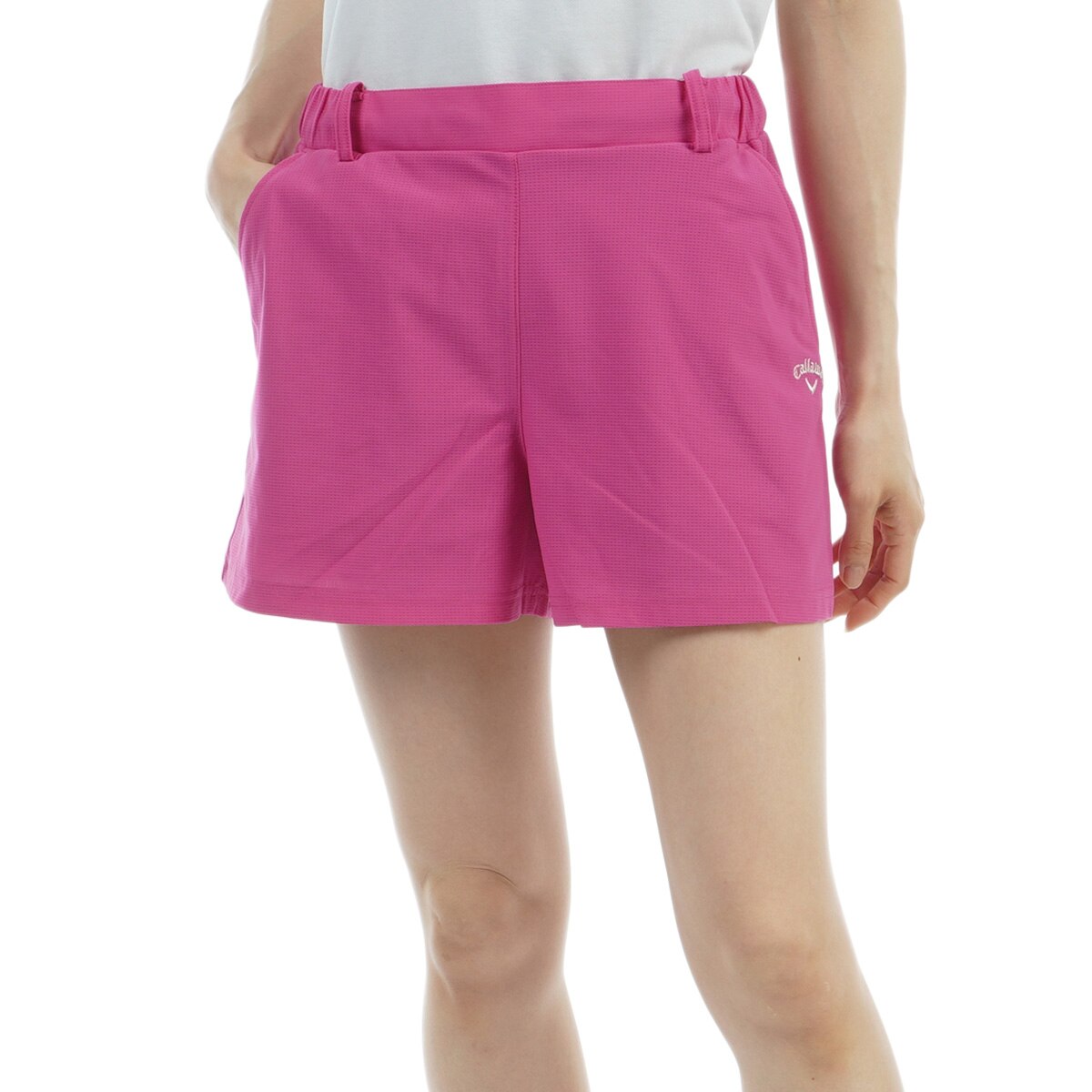 Callaway - ちゃんこなべCallawayショートパンツ、ピンクワンピース かざあなメッシュ ショートパンツ レディス(ハーフパンツ
