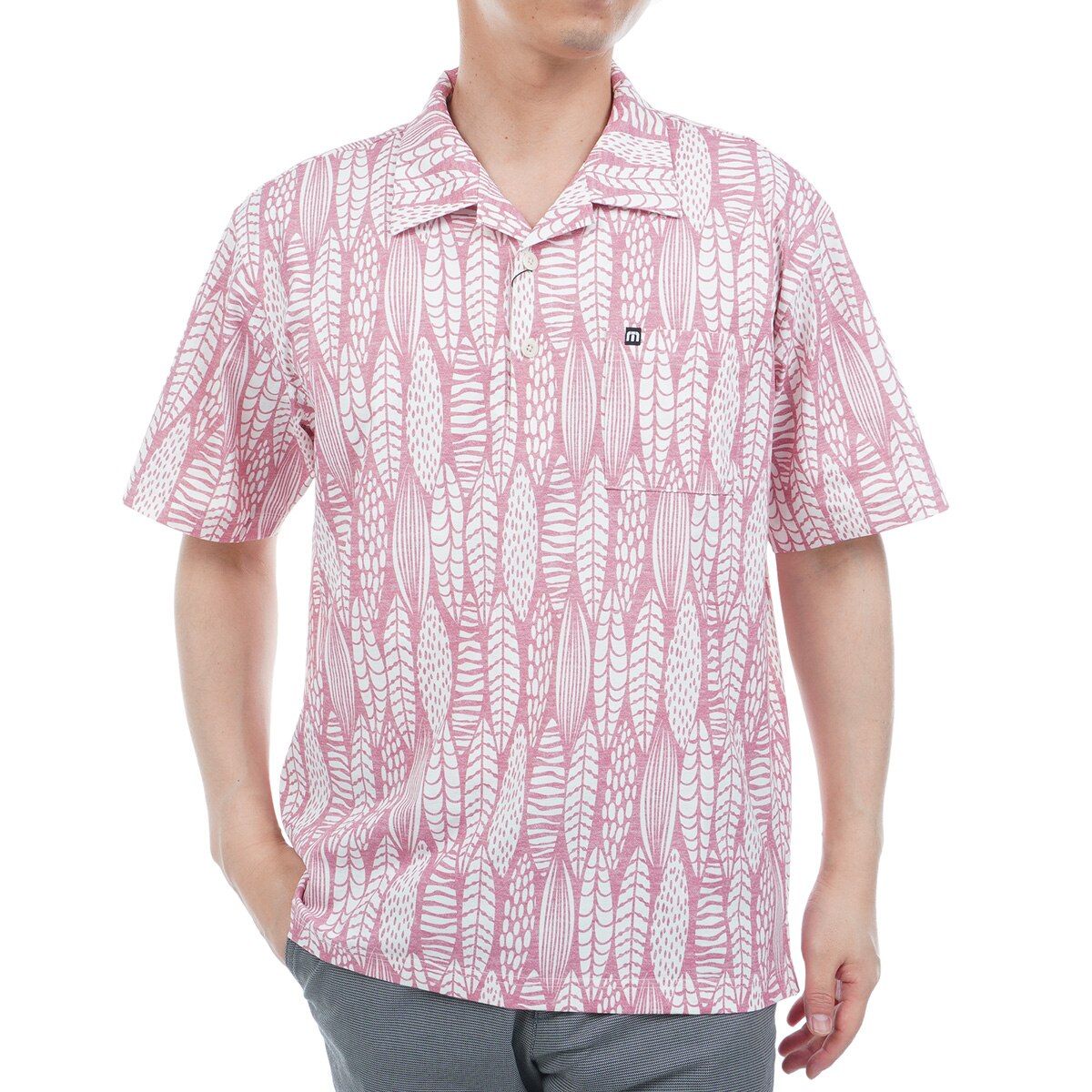Callaway Golf - トラヴィスマシュー　ポロシャツ ピンク 花柄　Lサイズ フローラルプリント 半袖ポロ(WOMENS) | シャツ/ポロシャツ