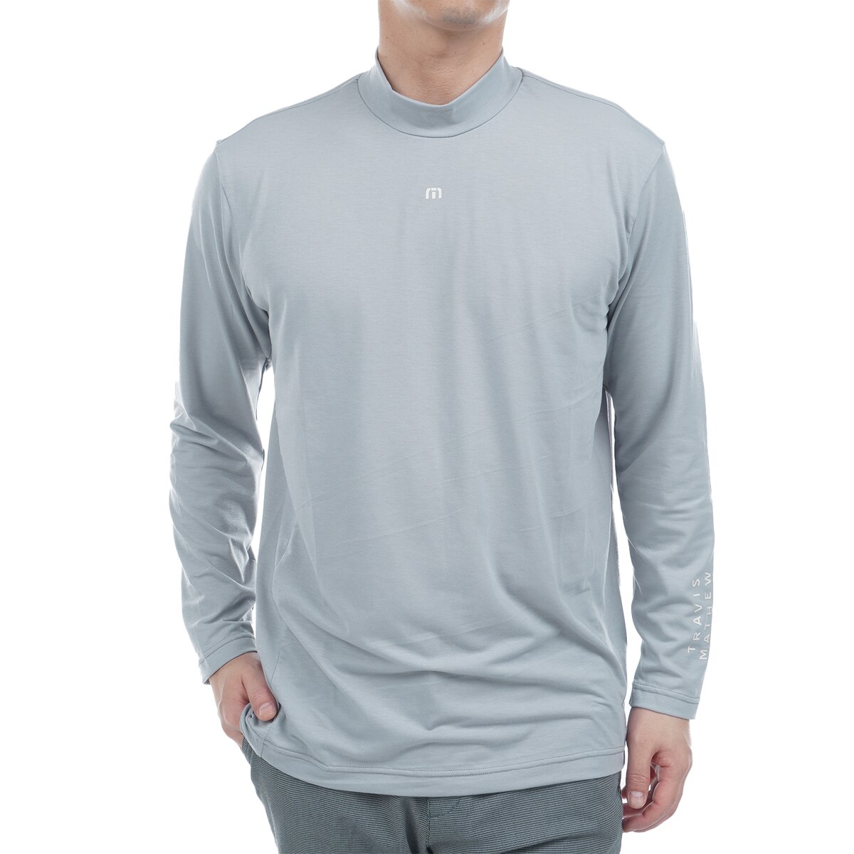 セール・アウトレット】モックネック 長袖Tシャツ(長袖シャツ