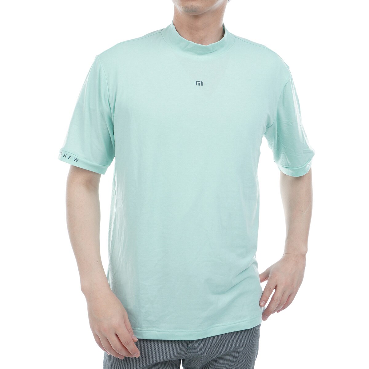 新品 トラヴィスマシュー プレミアム 半袖シャツ 高級 ブルー Lサイズ Travis Mathew】トラヴィスマシュー DOT AIR ウェーブ総柄 開襟
