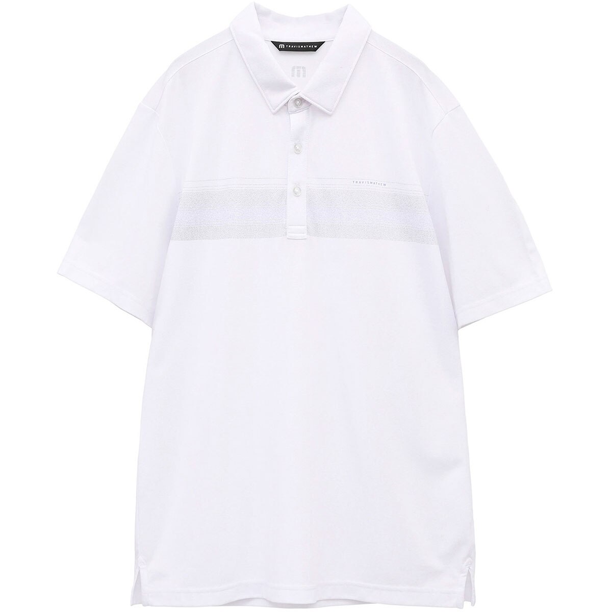 トラヴィスマシュー　半袖ポロシャツ　M ホワイト&グレー系　バイカラー セール・アウトレット】半袖ポロシャツ(半袖シャツ・ポロシャツ