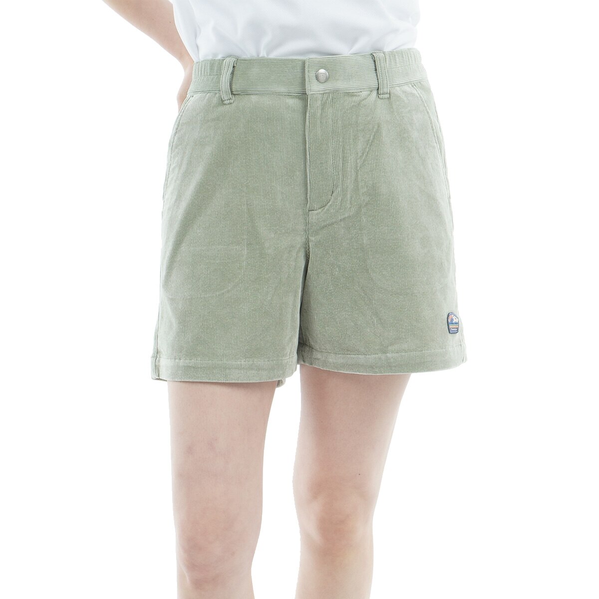 サイズ：S TRAVIS MATHEW トラビスマシュー  コーデュロイ ショートパンツ  グリーン系 [240101424059] ゴルフウェア レディース ストスト 新品】TRAVIS MATHEW トラビスマシュー コーデュロイ ショート