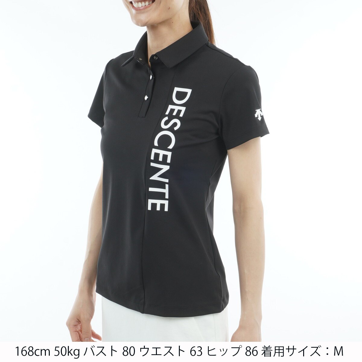 未使用 DESCENTE デサント DGW1737S ポロシャツ L ポリエステル 半袖 ゴルフ レディース HN163 DESCENTE - 未使用 DESCENTE デサント DGW1737S ポロシャツ L