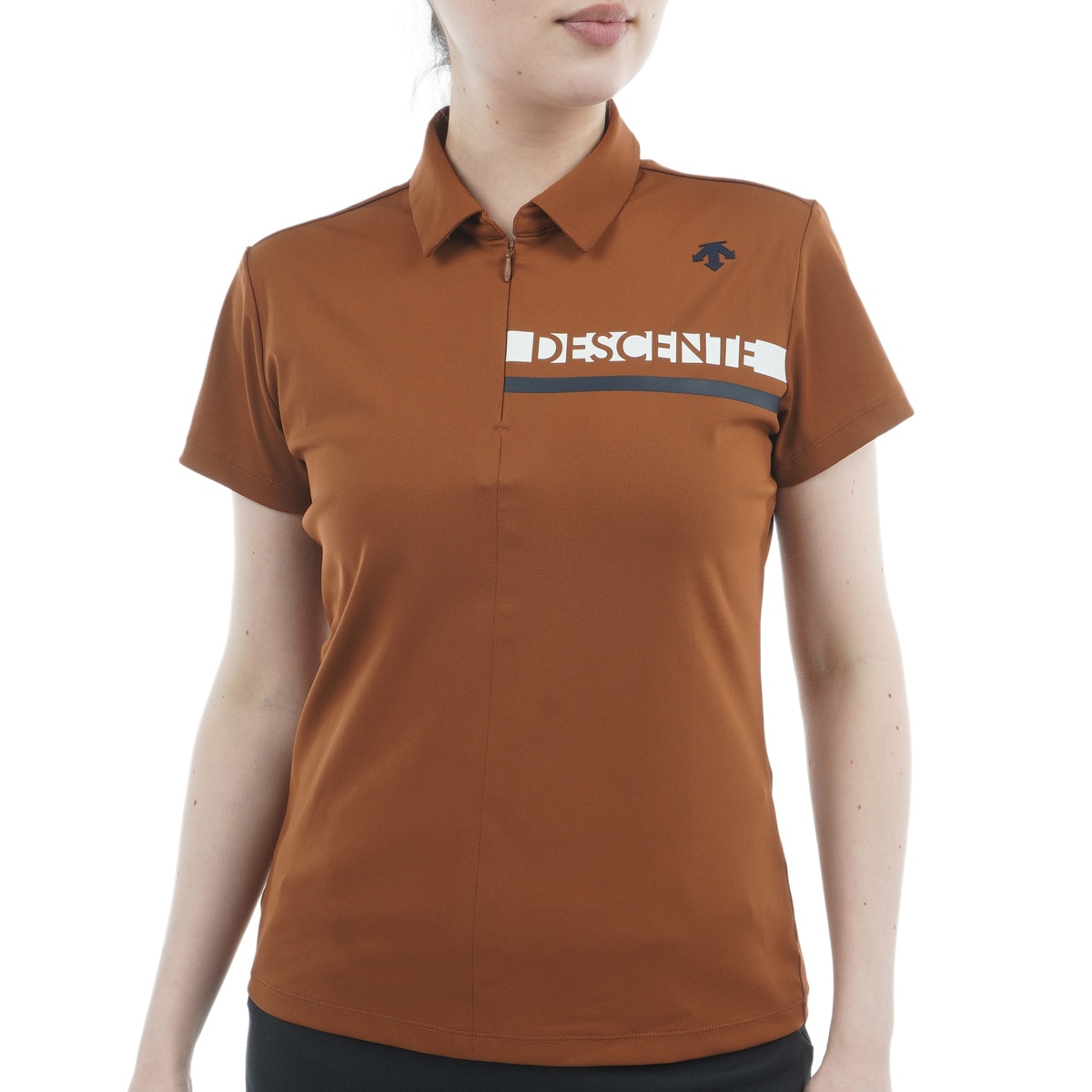 DESCENTE GOLF フラワーポロシャツ M DESCENTE GOLF フラワー