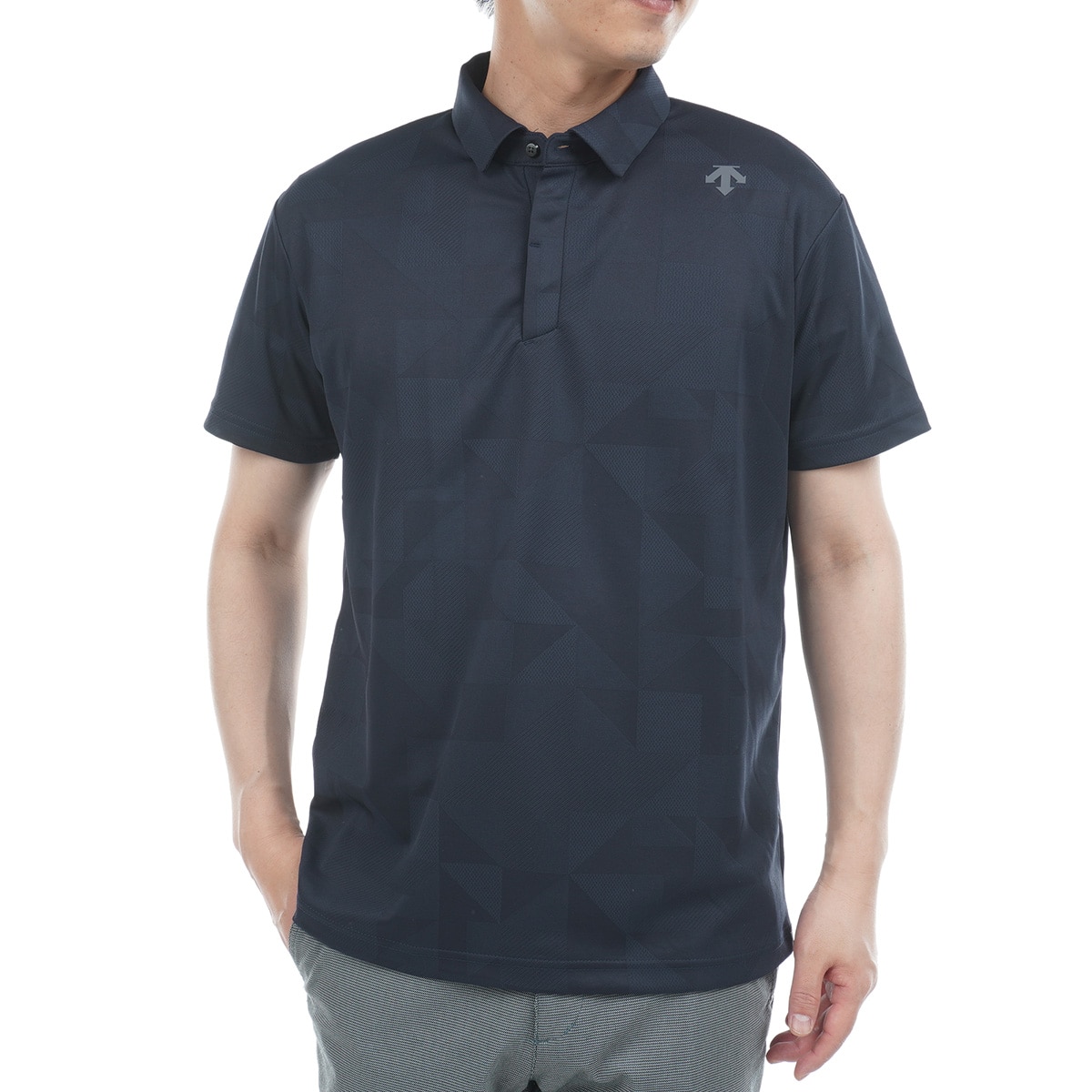 DESCENTE GOLF デサントゴルフ 半袖ポロシャツ ホワイト系
